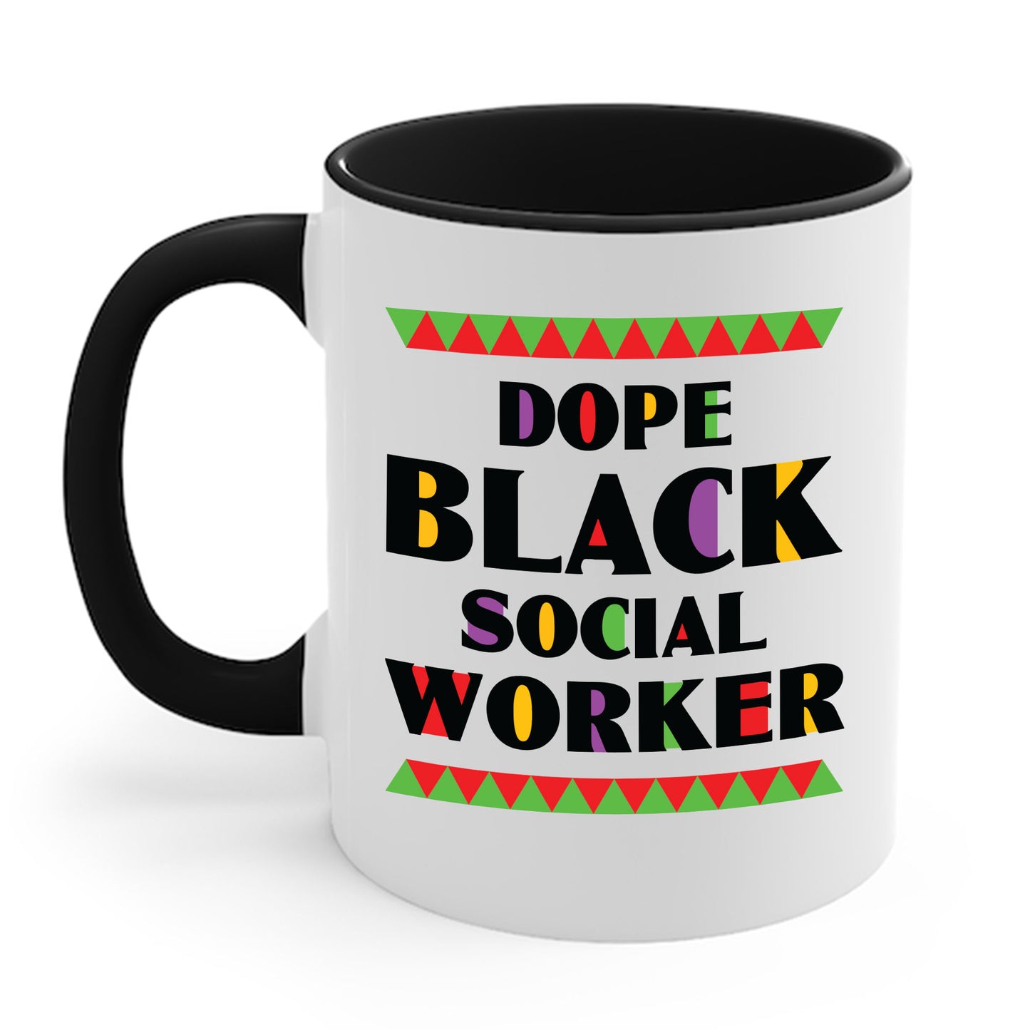 Dope Black Social Worker African American Job Proud Coffee Mug For Men Women