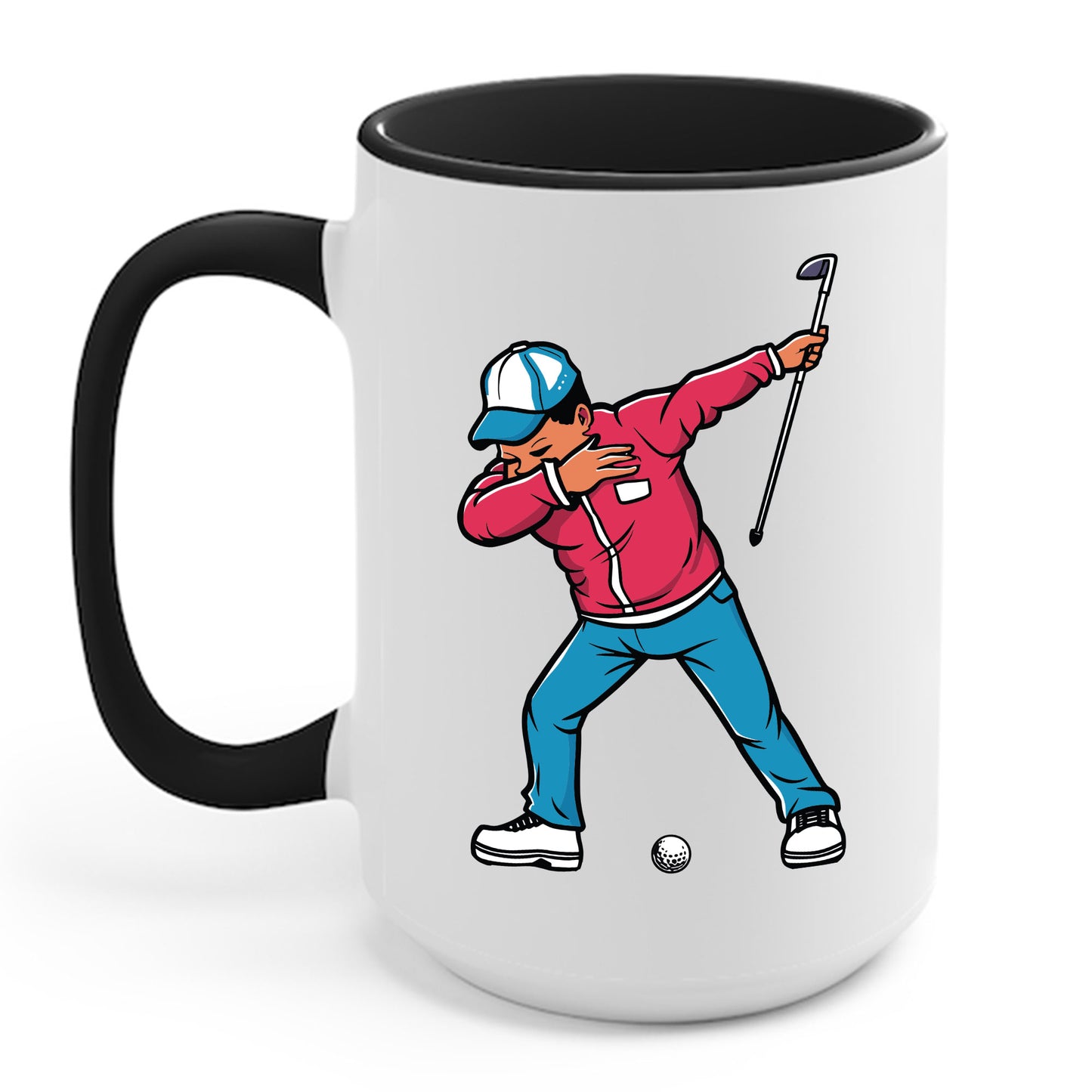 Funny Dabbing Golf Player Golfer Golfing Funny Boys Men Dab Dance Coffee Mug For Men Women