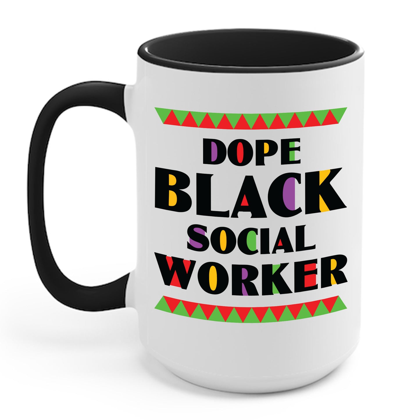 Dope Black Social Worker African American Job Proud Coffee Mug For Men Women