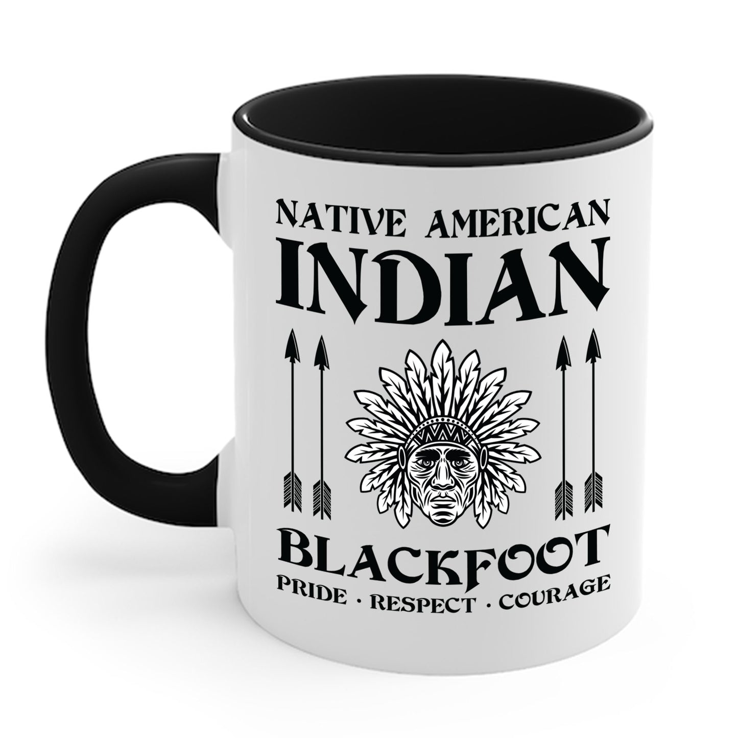 Blackfoot Native American Indian Pride Respect Courage Indigenous Tribe Coffee Mug For Men Women