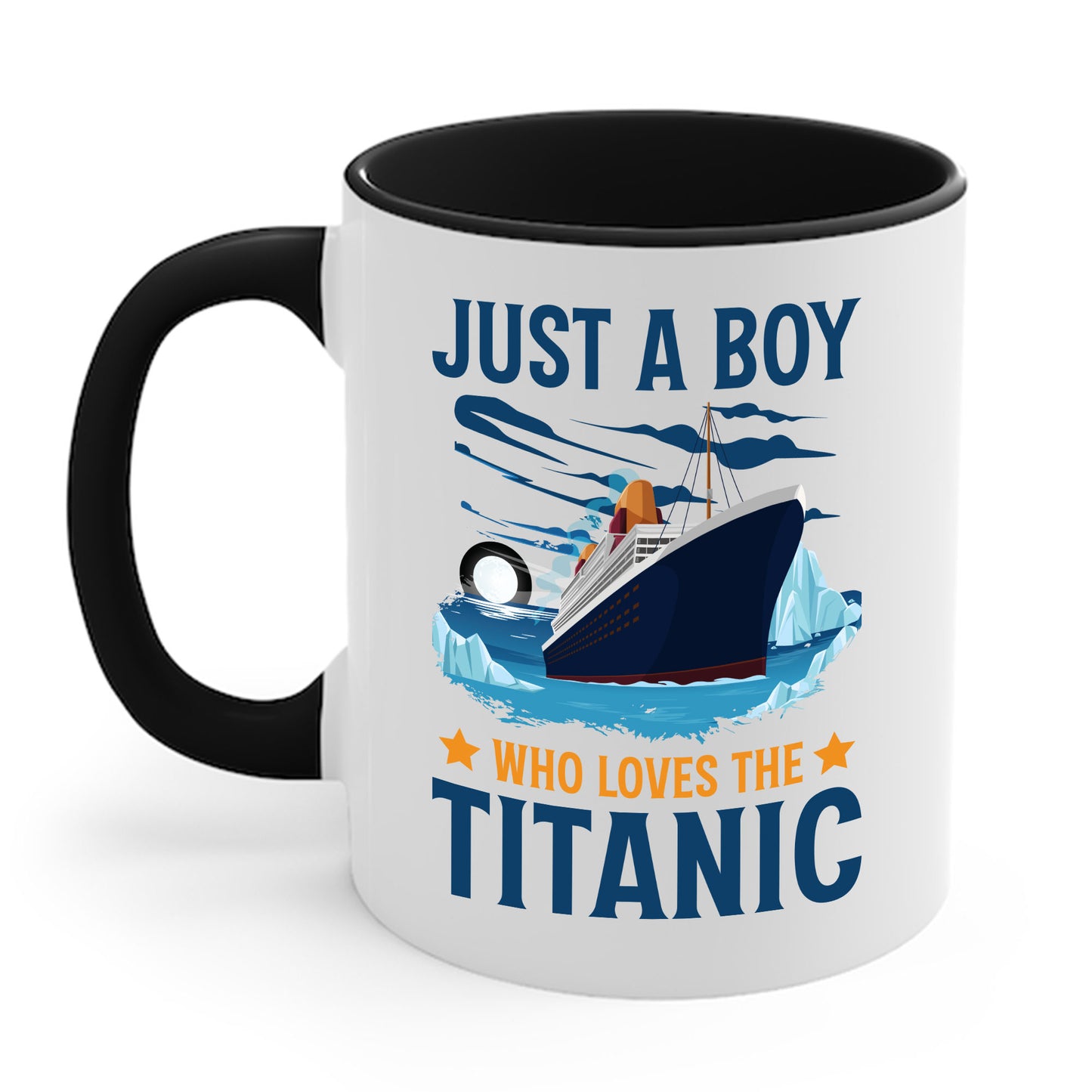 Just A Boy Who Just Loves The Rms Titanic Cruise Ship Coffee Mug For Men Women