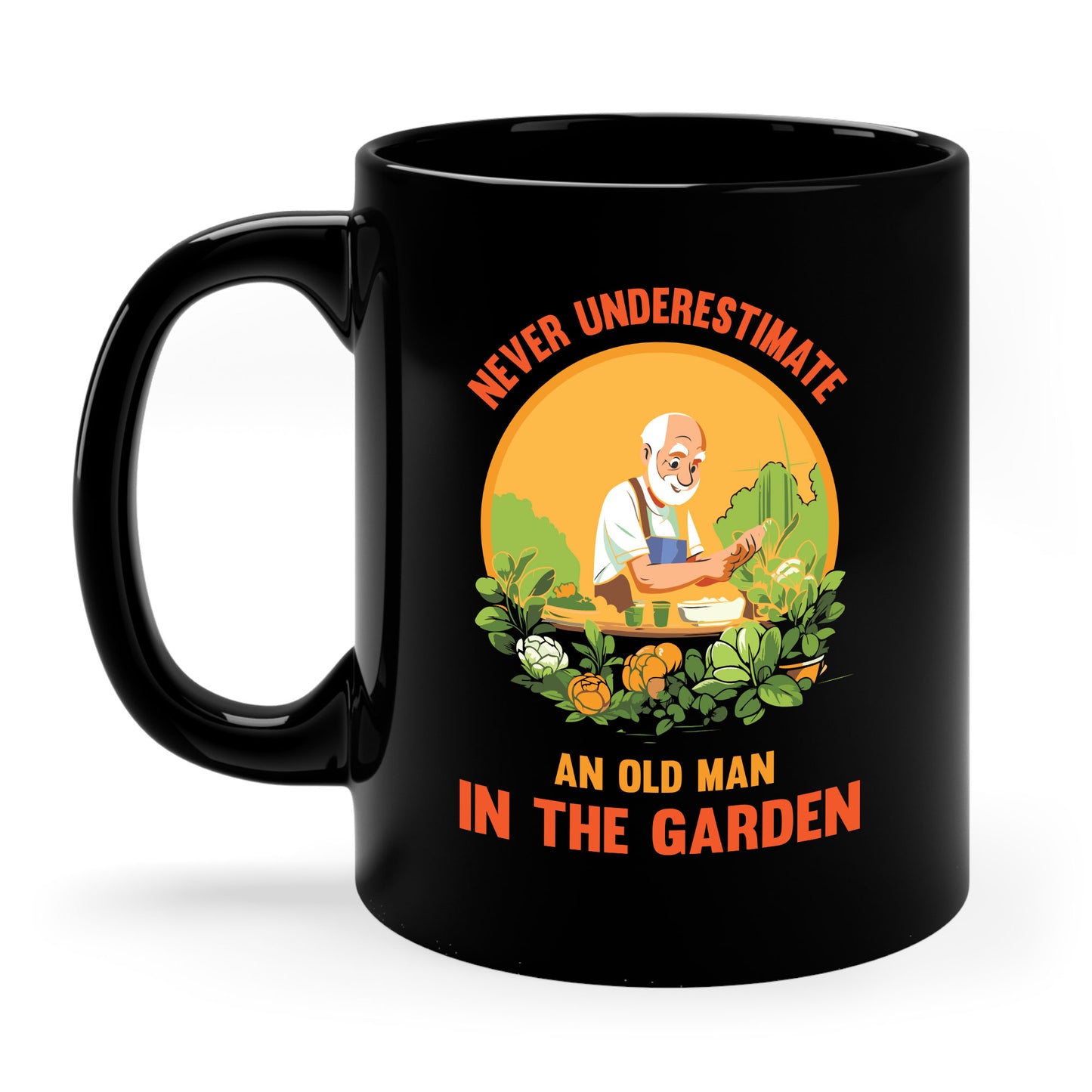 Funny Never Underestimate Gardener Gardening An Old Man In The Garden Plant Coffee Mug