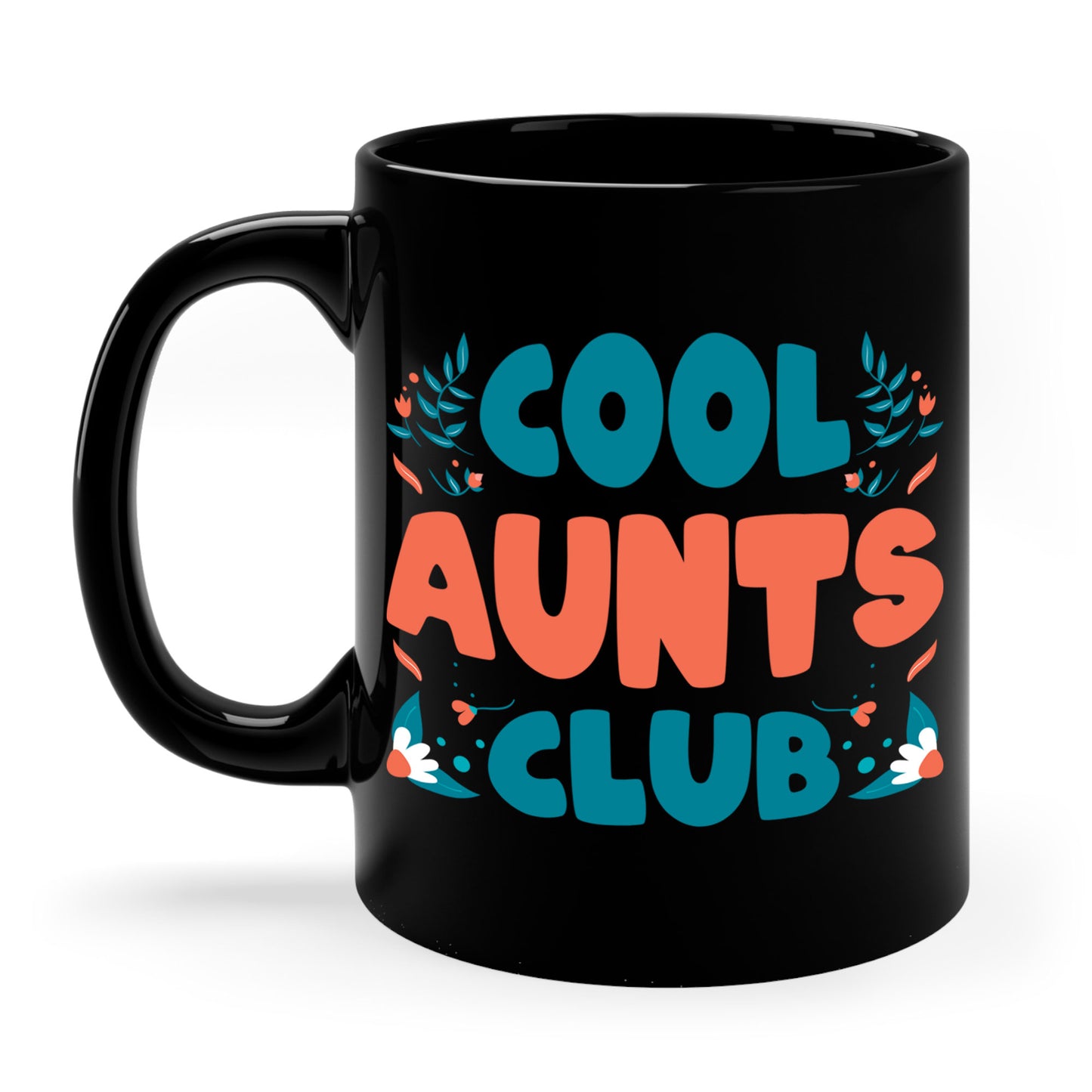 Cool Aunts Club Groovy Retro Smile Aunt Auntie Funny Mother's Day Coffee Mug