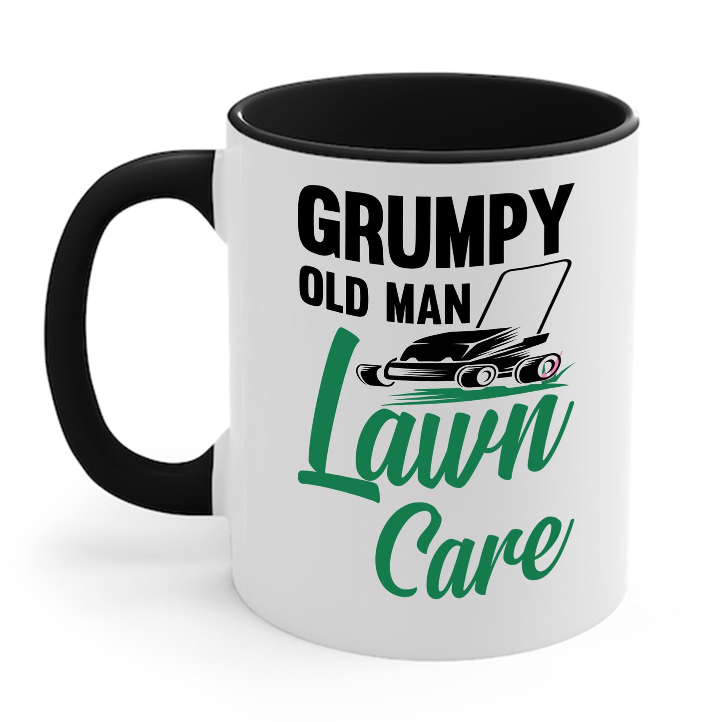 Grumpy Old Man Lawn Care Grass Cutting Lawn Mower Gift Coffee Mug For Men