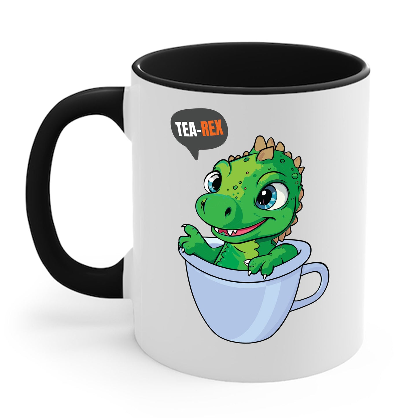 Tea-Rex In A Cup Cute T-Rex Dinosaur Kawaii Coffee Tea Funny Dino Pun Coffee Mug For Men Women