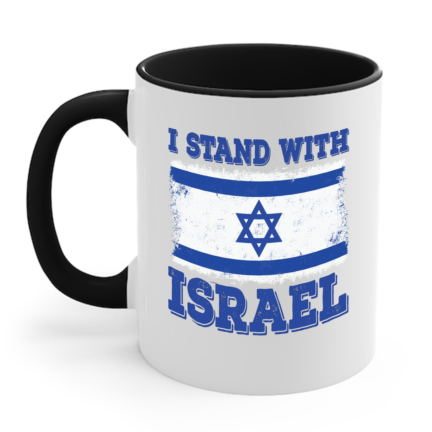 I Stand With Israel Patriotic Flag Jewish Coffee Mug For Men Women