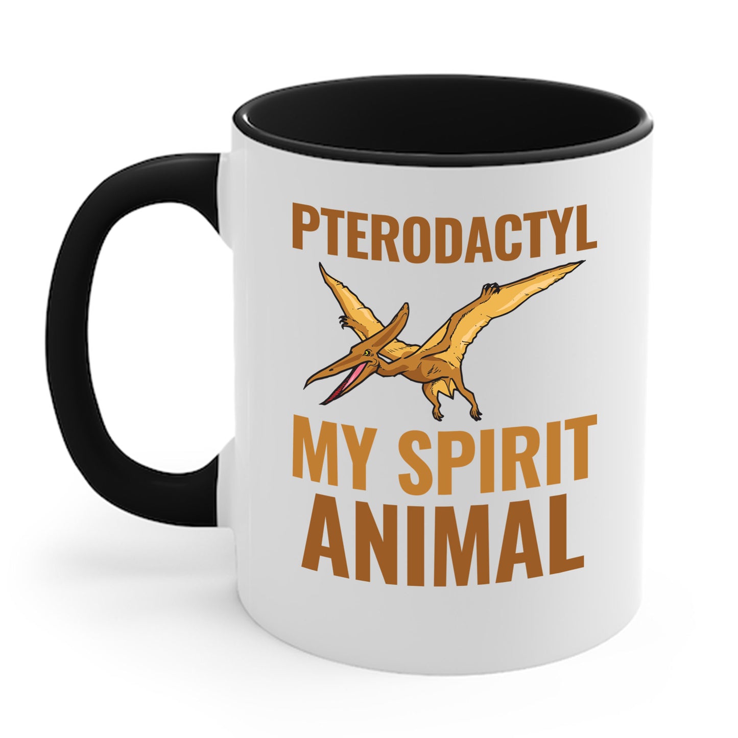 Funny Pterodactyl Is My Spirit Animal Dinosaur Gift Coffee Mug For Men Women