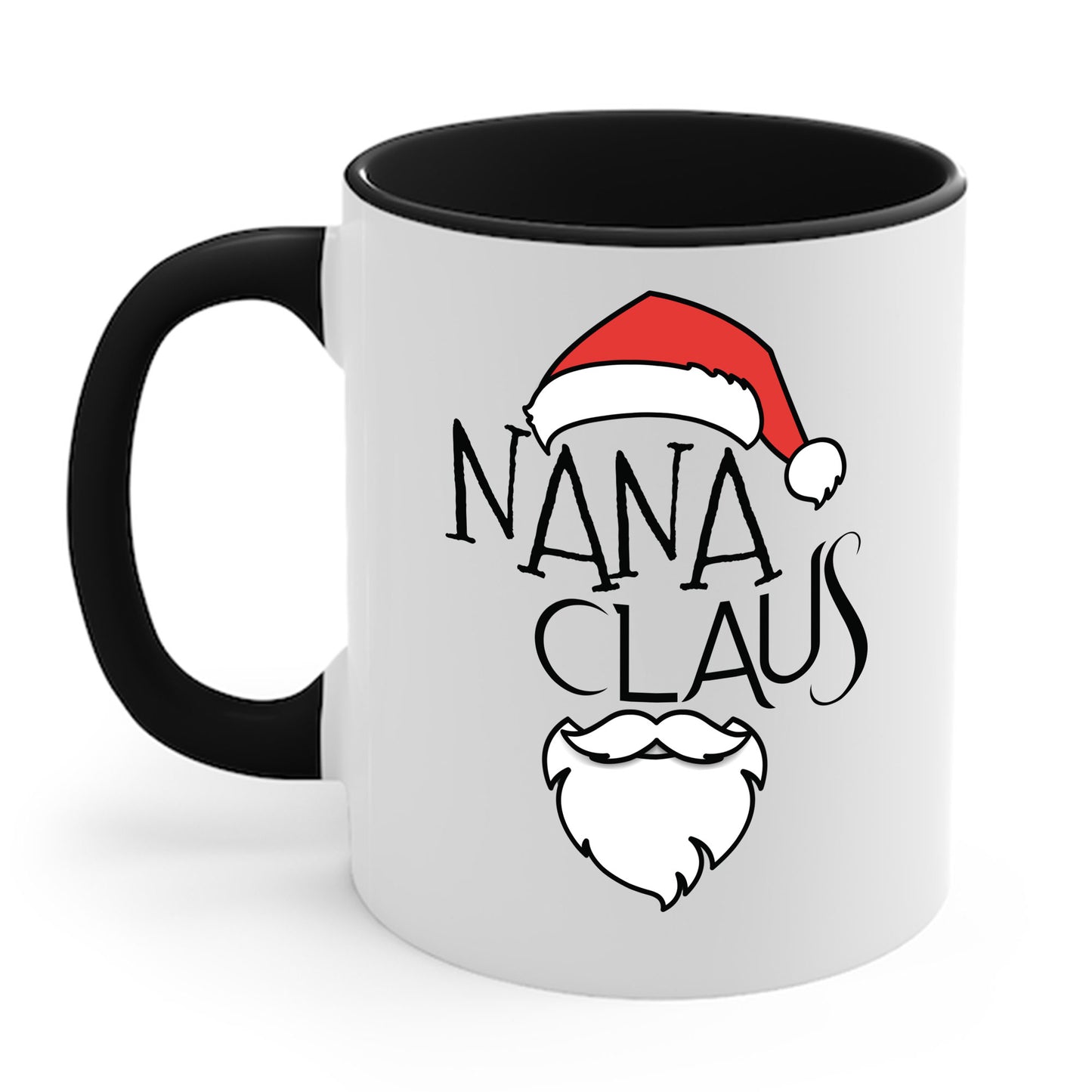 Funny Retro Nana Claus Christmas Gift Santa Costume Grandma Coffee Mug