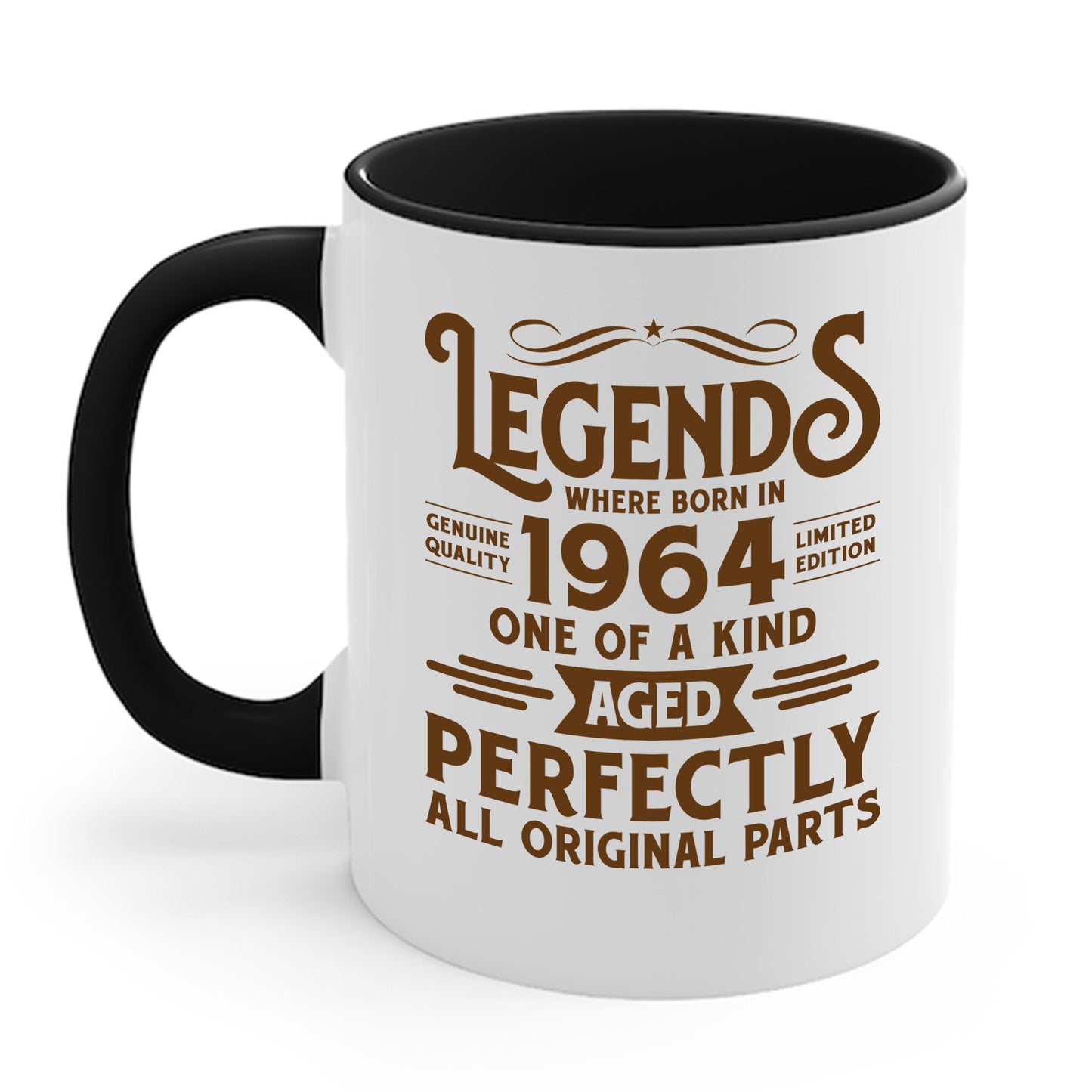 60th Birthday Tee 60 Years Old Vintage Legends Funny Born In 1964 Coffee Mug For Men Women