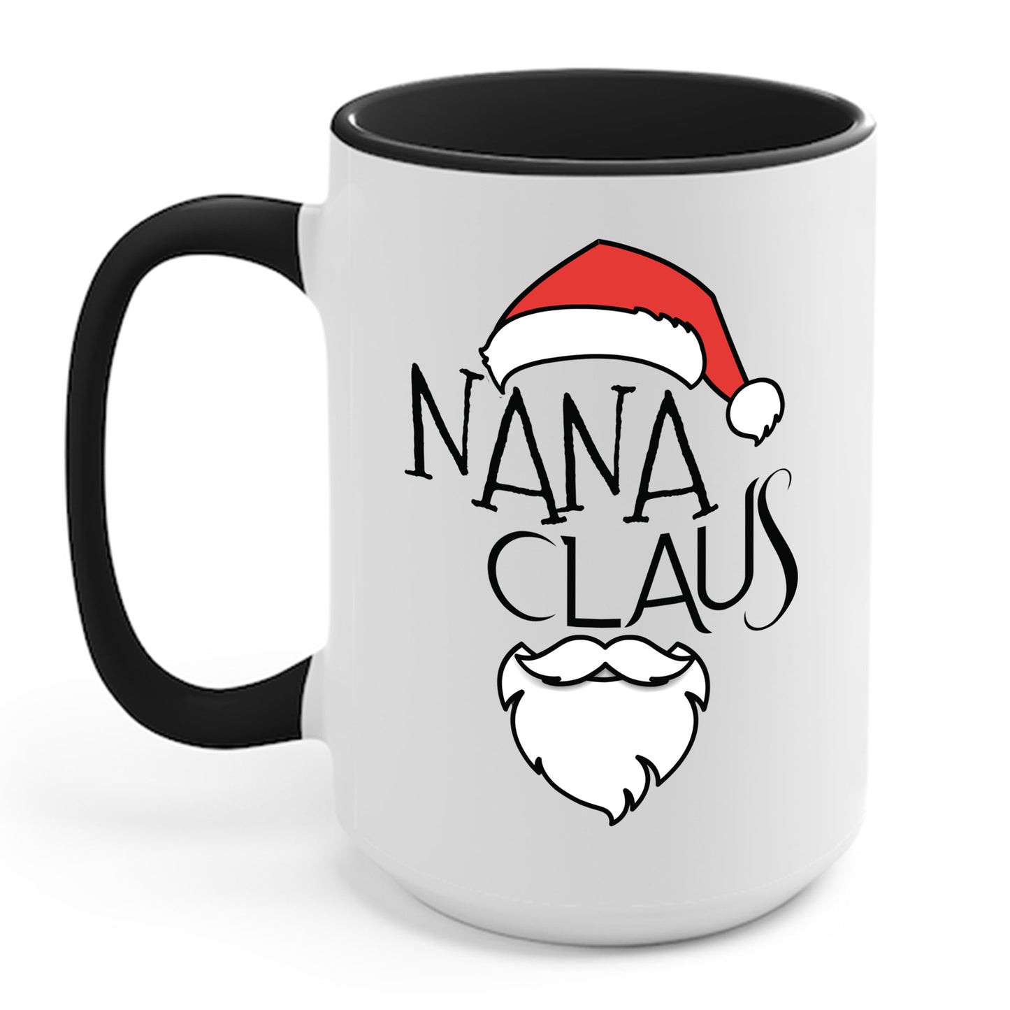 Funny Retro Nana Claus Christmas Gift Santa Costume Grandma Coffee Mug