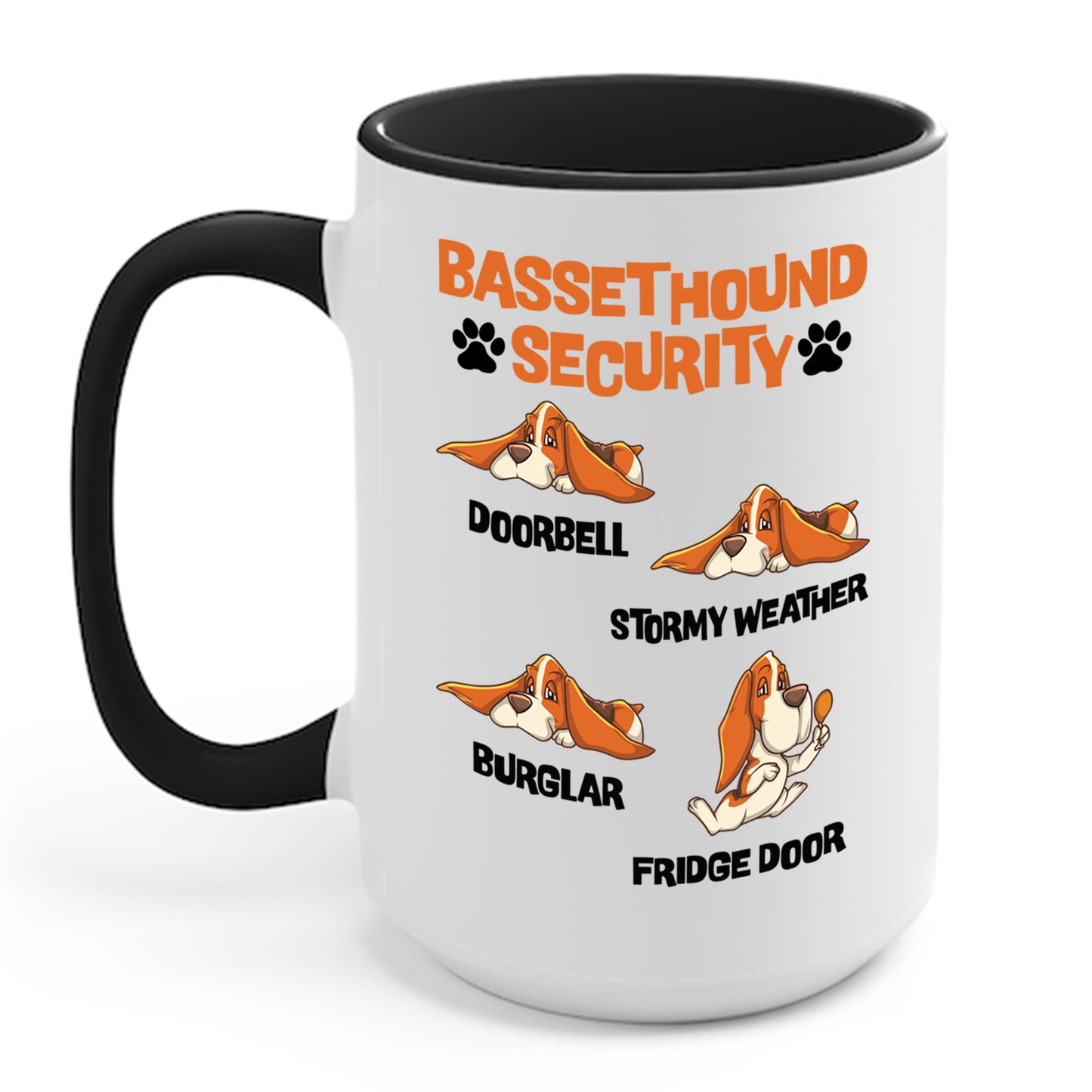 Basset Hound Security Cute Animal Funny Dog Pet Lover Puppy Coffee Mug For Men Women