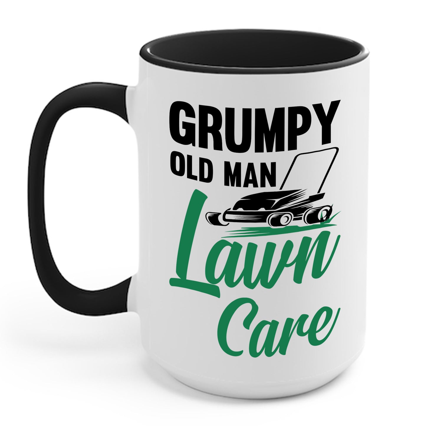 Grumpy Old Man Lawn Care Grass Cutting Lawn Mower Gift Coffee Mug For Men