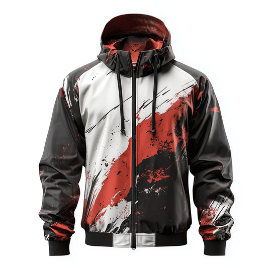 Mens Windbreaker Jackets Splash Lightweight Outdoor Casual Rain Protection Waterproof Nylon Hooded Windbreaker Jackets