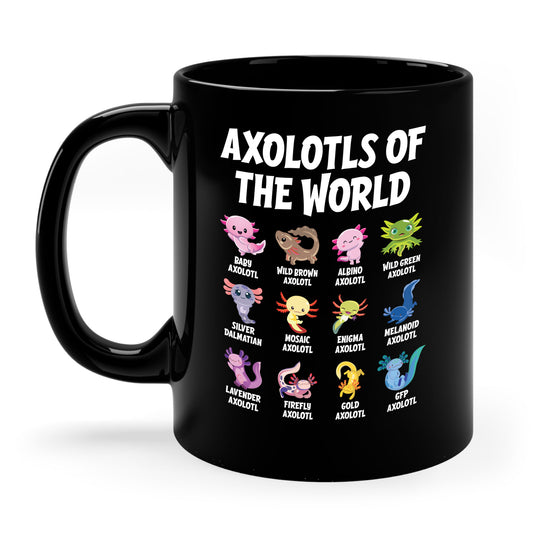 Funny Axolotls Of The World Cute Kawaii Axolotl Coffee Mug For Men Women