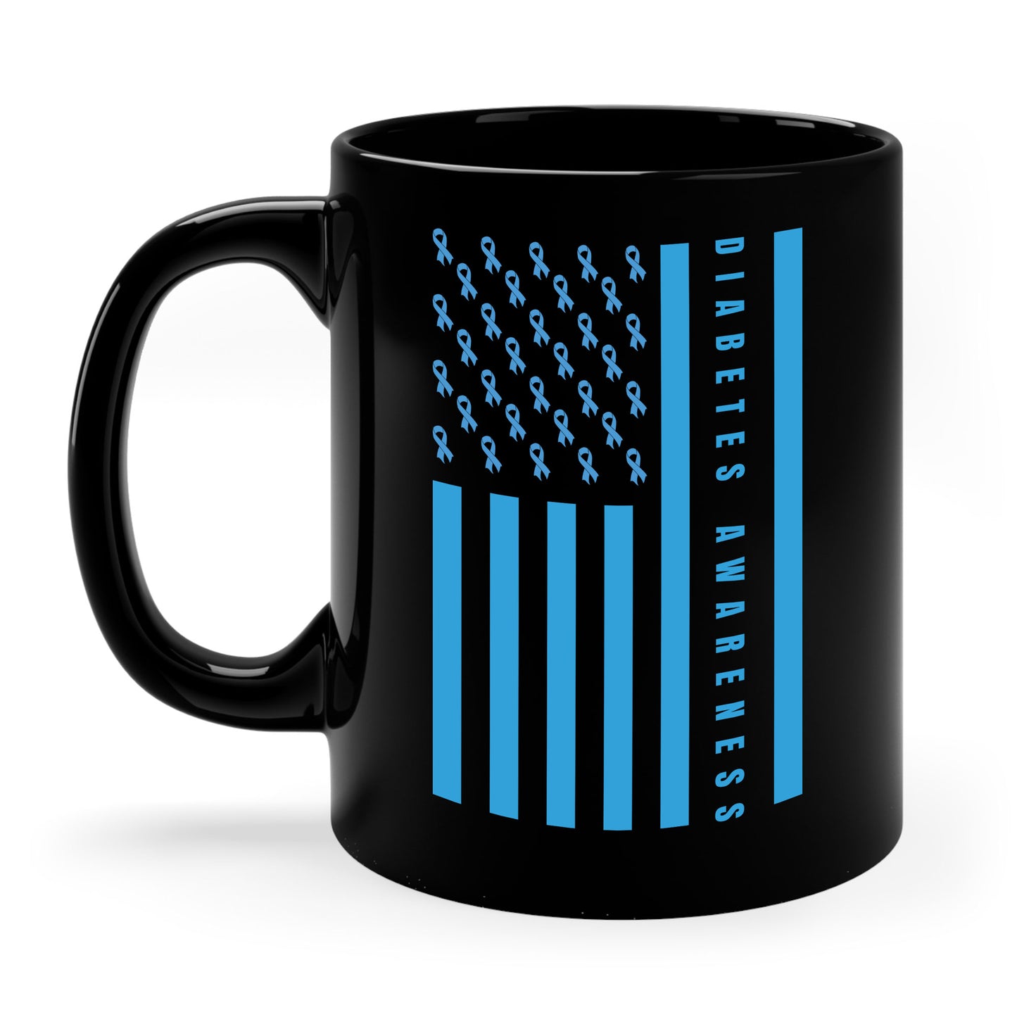 Diabetes Support Type 1 Diabetes Awareness American Flag Coffee Mug For Men Women