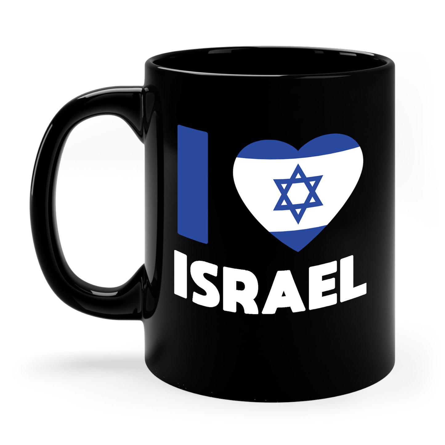 I Love Israel Flag Heart Jews Jewish Coffee Mug For Men Women