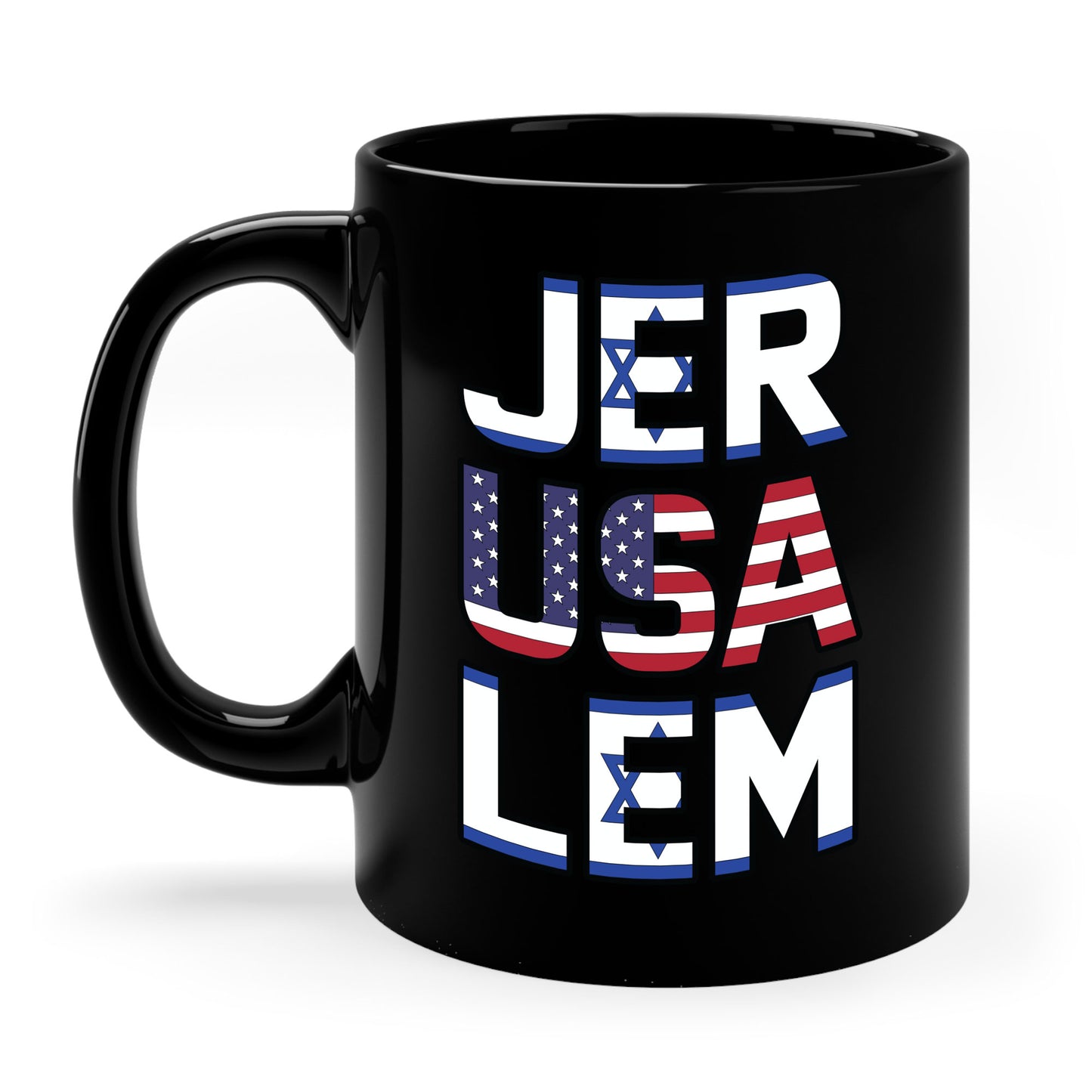 Jerusalem City Usa Israel Flag Jewish Support Jerusalem Coffee Mug For Men Women