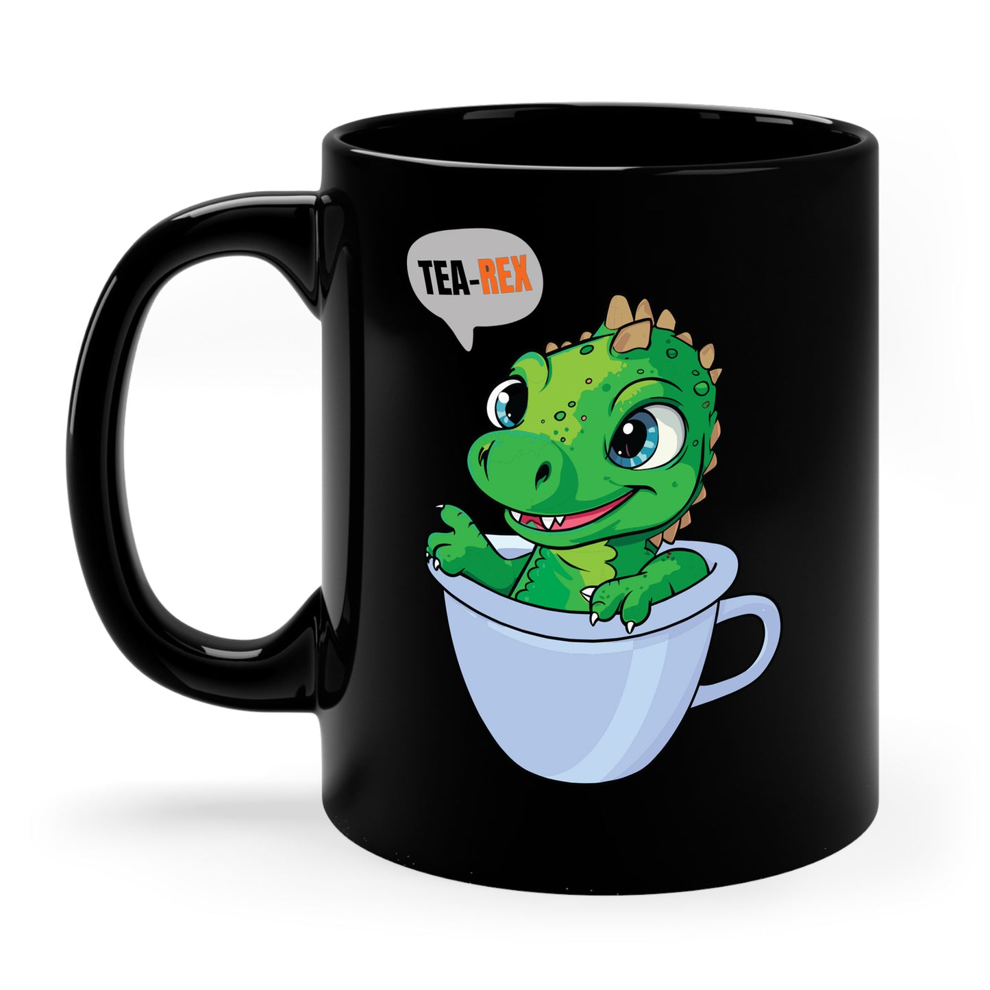 Tea-Rex In A Cup Cute T-Rex Dinosaur Kawaii Coffee Tea Funny Dino Pun Coffee Mug For Men Women