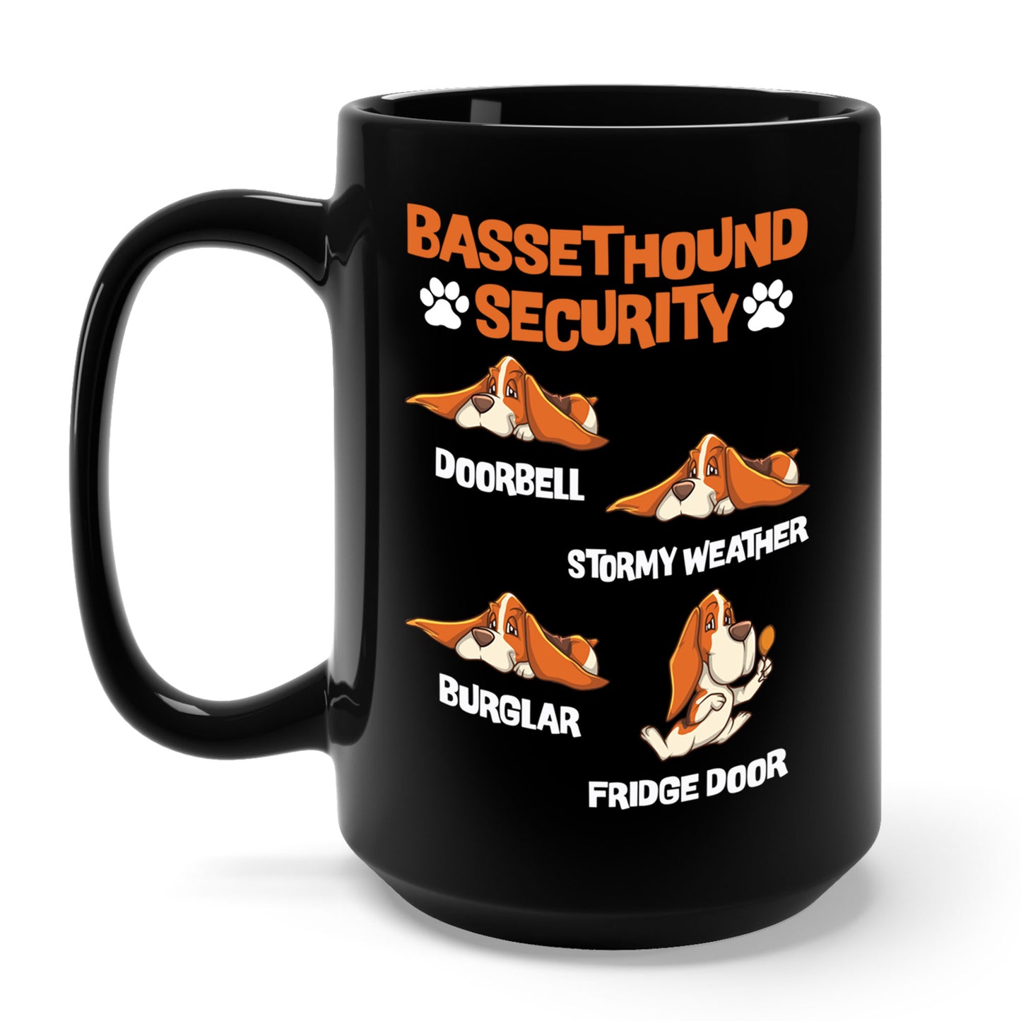 Basset Hound Security Cute Animal Funny Dog Pet Lover Puppy Coffee Mug For Men Women