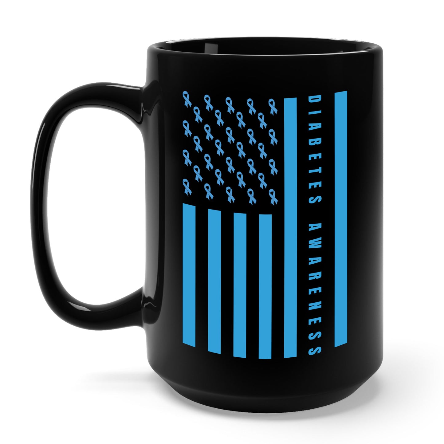 Diabetes Support Type 1 Diabetes Awareness American Flag Coffee Mug For Men Women