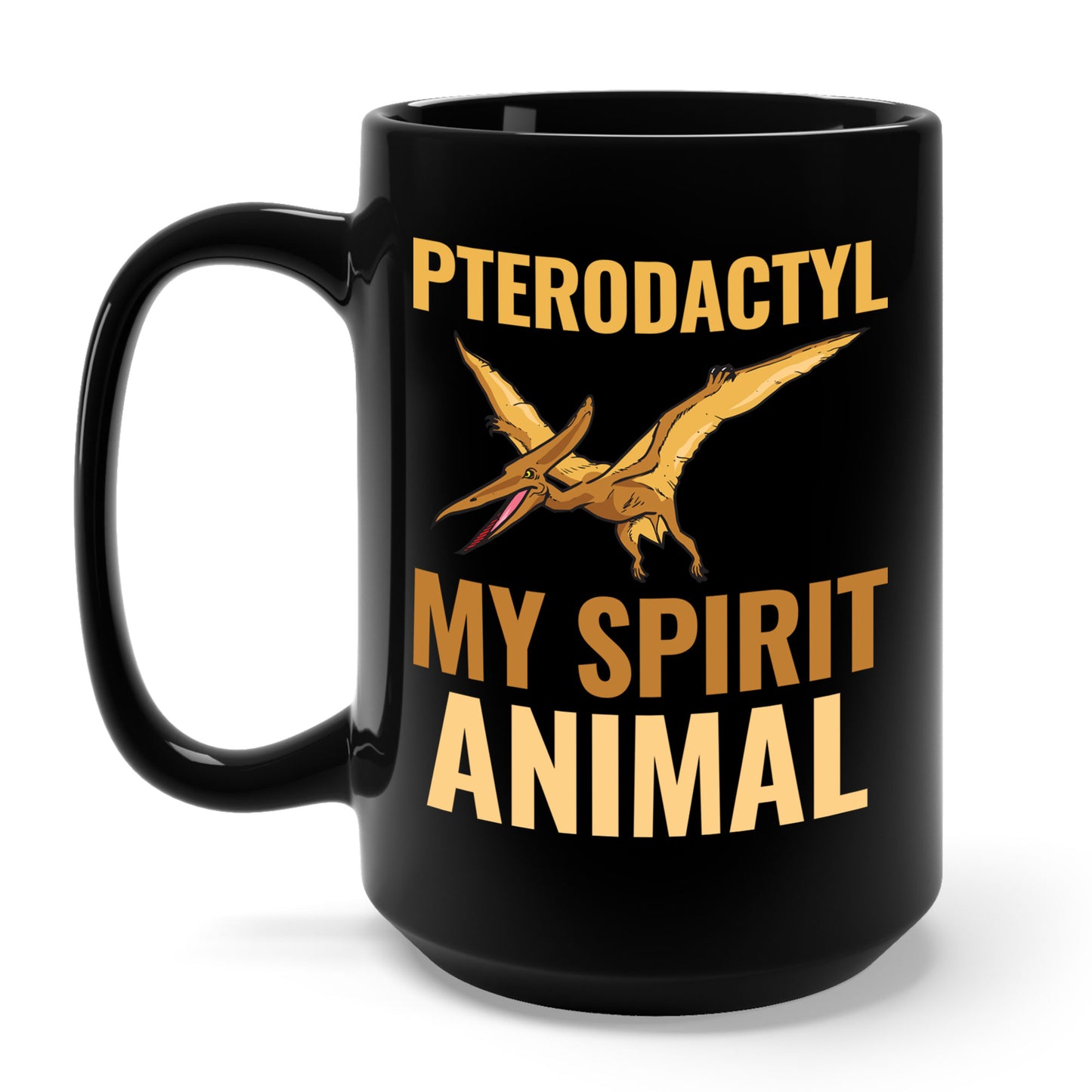 Funny Pterodactyl Is My Spirit Animal Dinosaur Gift Coffee Mug For Men Women