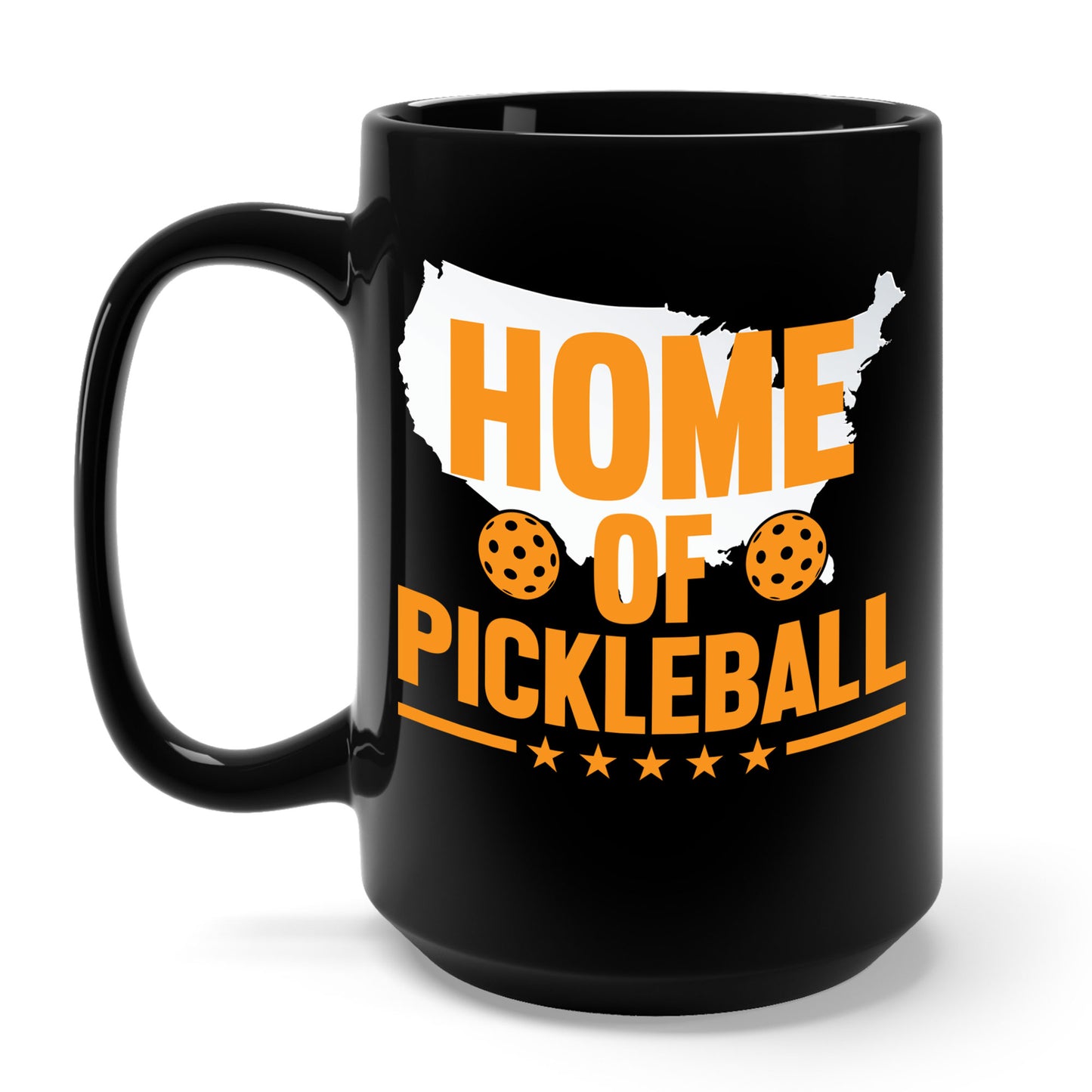 Home of Pickleball USA Map America Coffee Mug For Men Women Kids