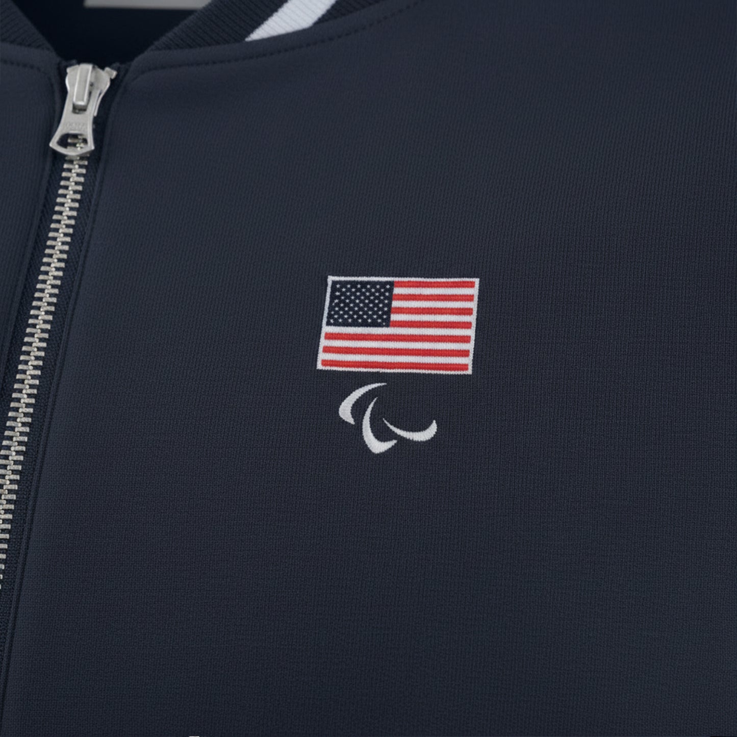 Men's Navy U.S. Paralympics Full-Zip Bomber Jacket