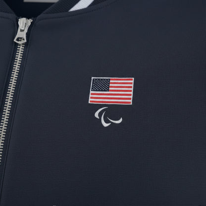 Men's Navy U.S. Paralympics Full-Zip Bomber Jacket