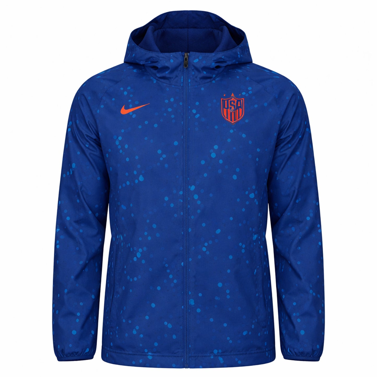 Mens Navy USMNT Full-Zip Hoodie Jacket