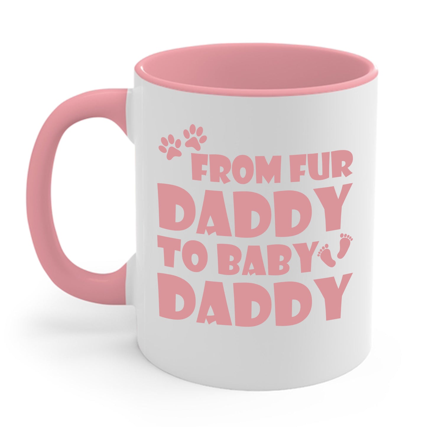 From Fur Daddy To Baby Daddy - Dog Dad Fathers Pregnancy Coffee Mug