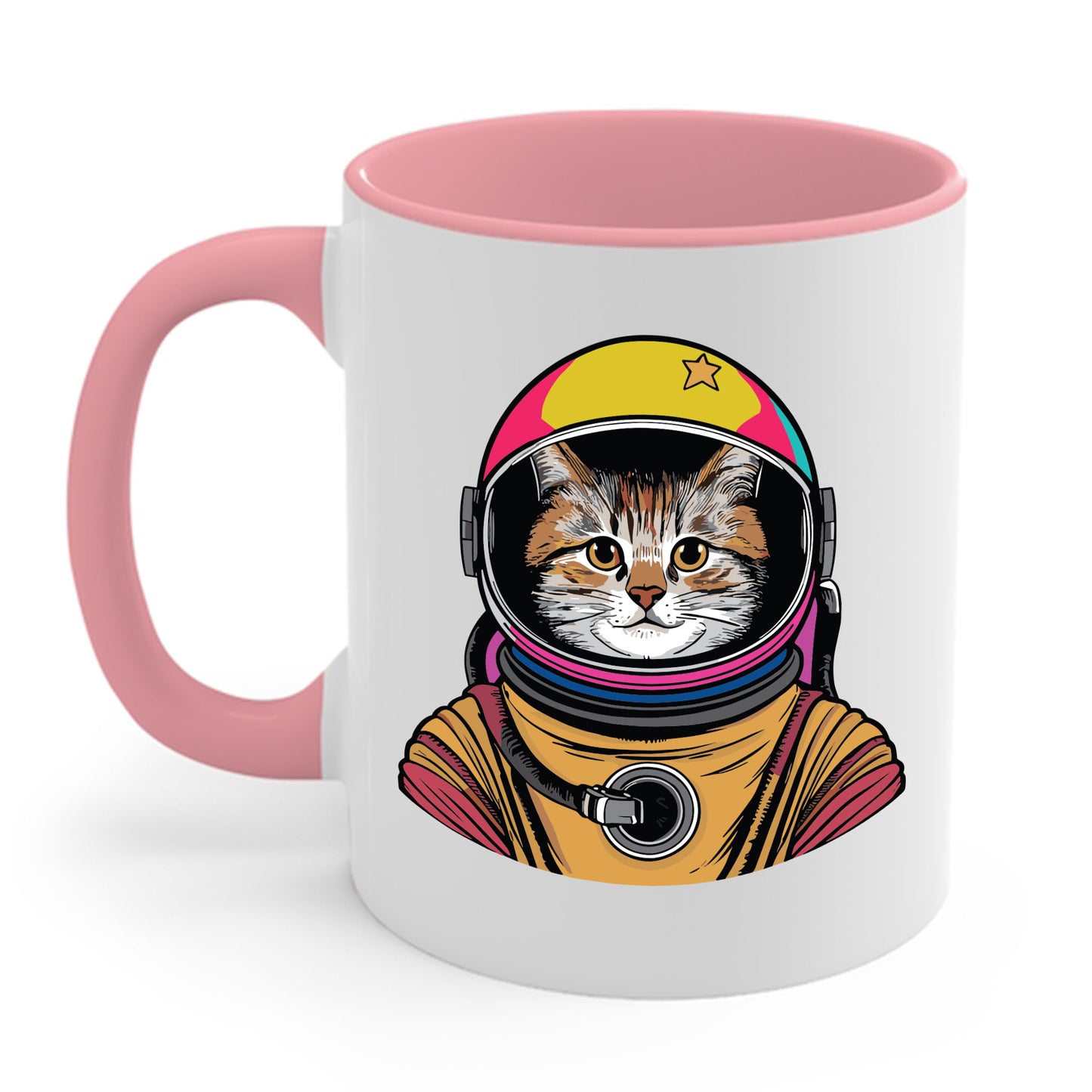 Funny Space Gifts Cat Mom Cat Dad Astronaut Space Coffee Mug For Men Women Kids