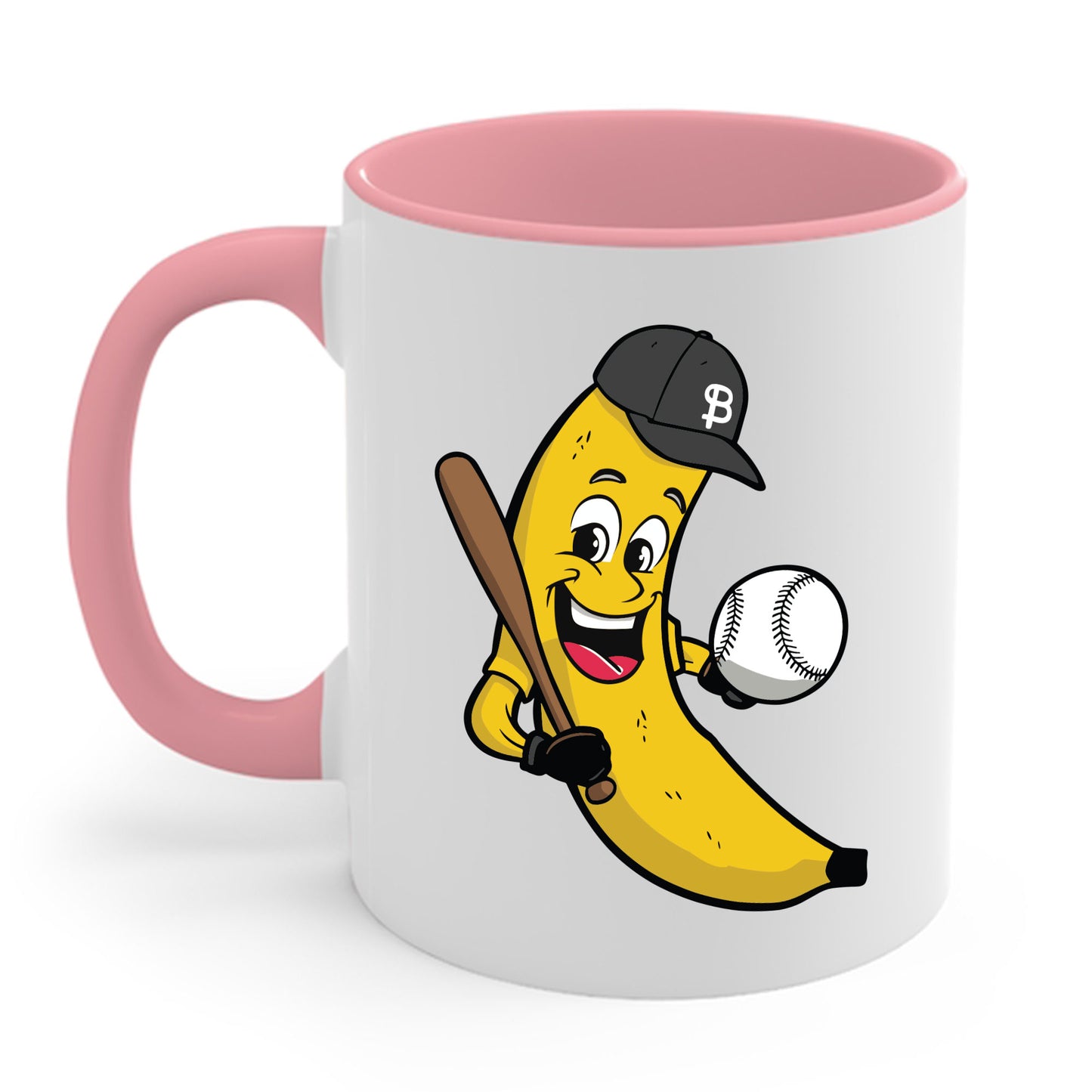 Funny Banana Playing Baseball Fruit Lover Baseball Player Coffee Mug For Men Women