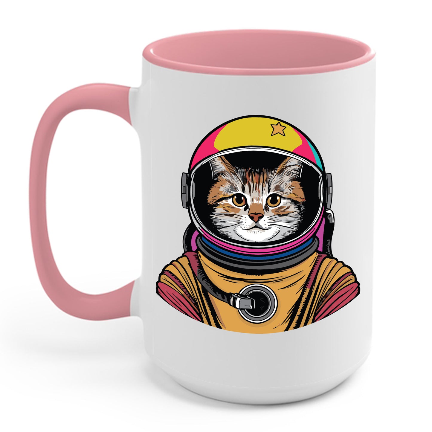 Funny Space Gifts Cat Mom Cat Dad Astronaut Space Coffee Mug For Men Women Kids