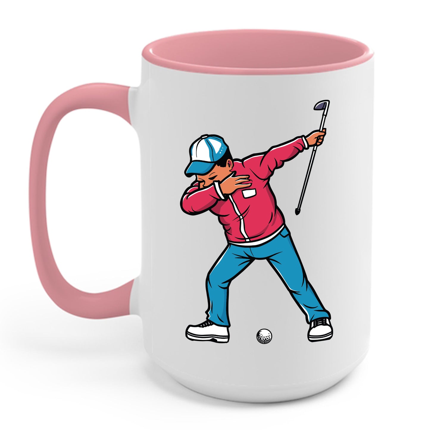 Funny Dabbing Golf Player Golfer Golfing Funny Boys Men Dab Dance Coffee Mug For Men Women