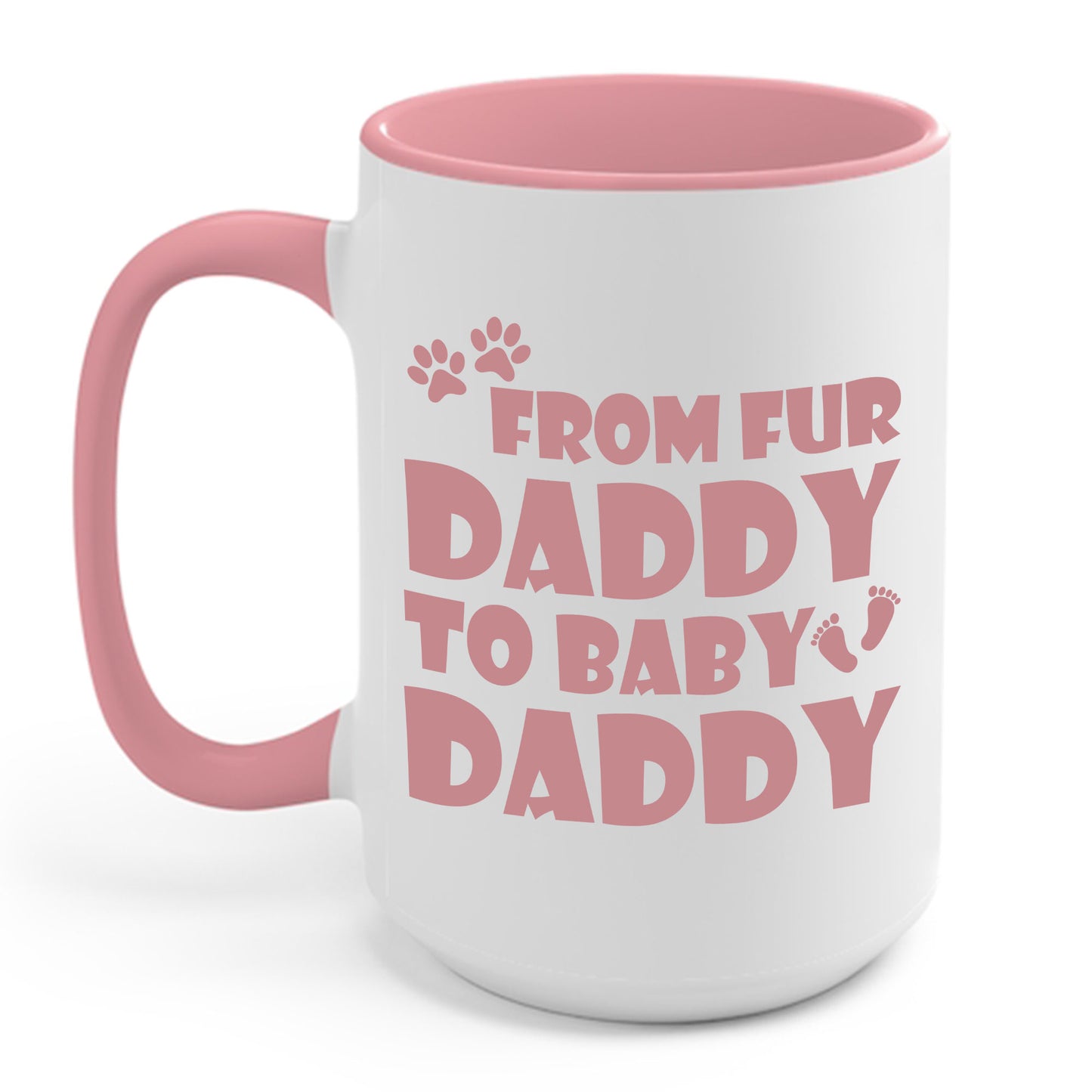 From Fur Daddy To Baby Daddy - Dog Dad Fathers Pregnancy Coffee Mug