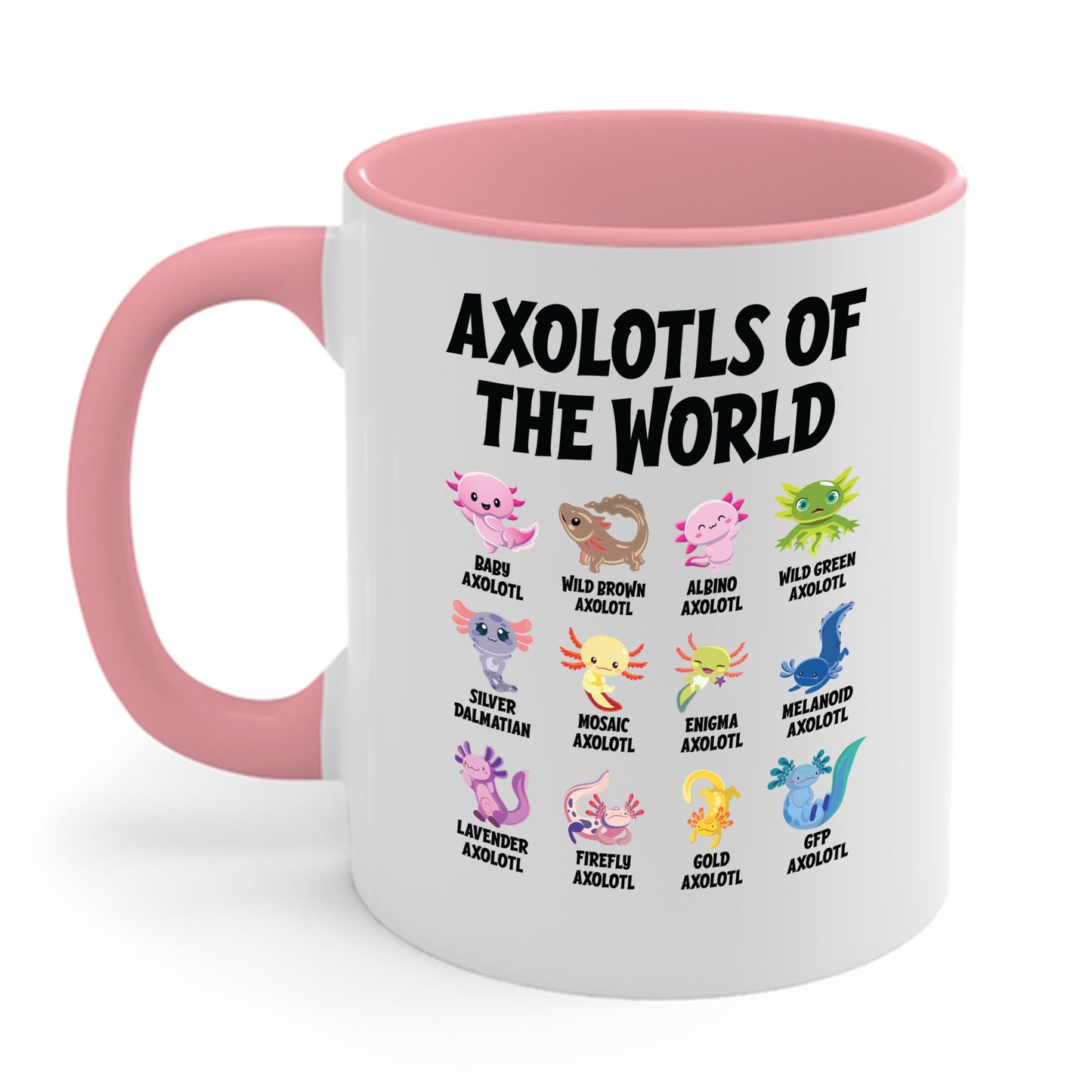 Funny Axolotls Of The World Cute Kawaii Axolotl Coffee Mug For Men Women