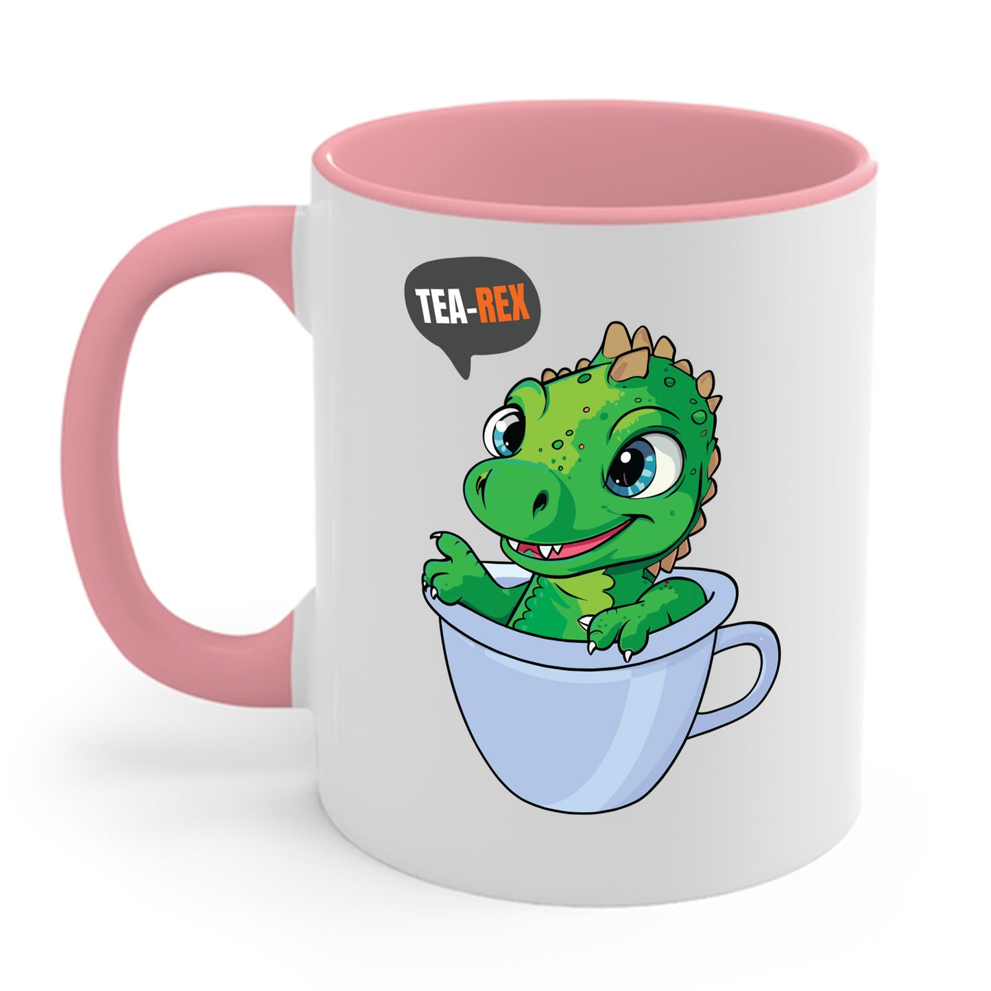 Tea-Rex In A Cup Cute T-Rex Dinosaur Kawaii Coffee Tea Funny Dino Pun Coffee Mug For Men Women