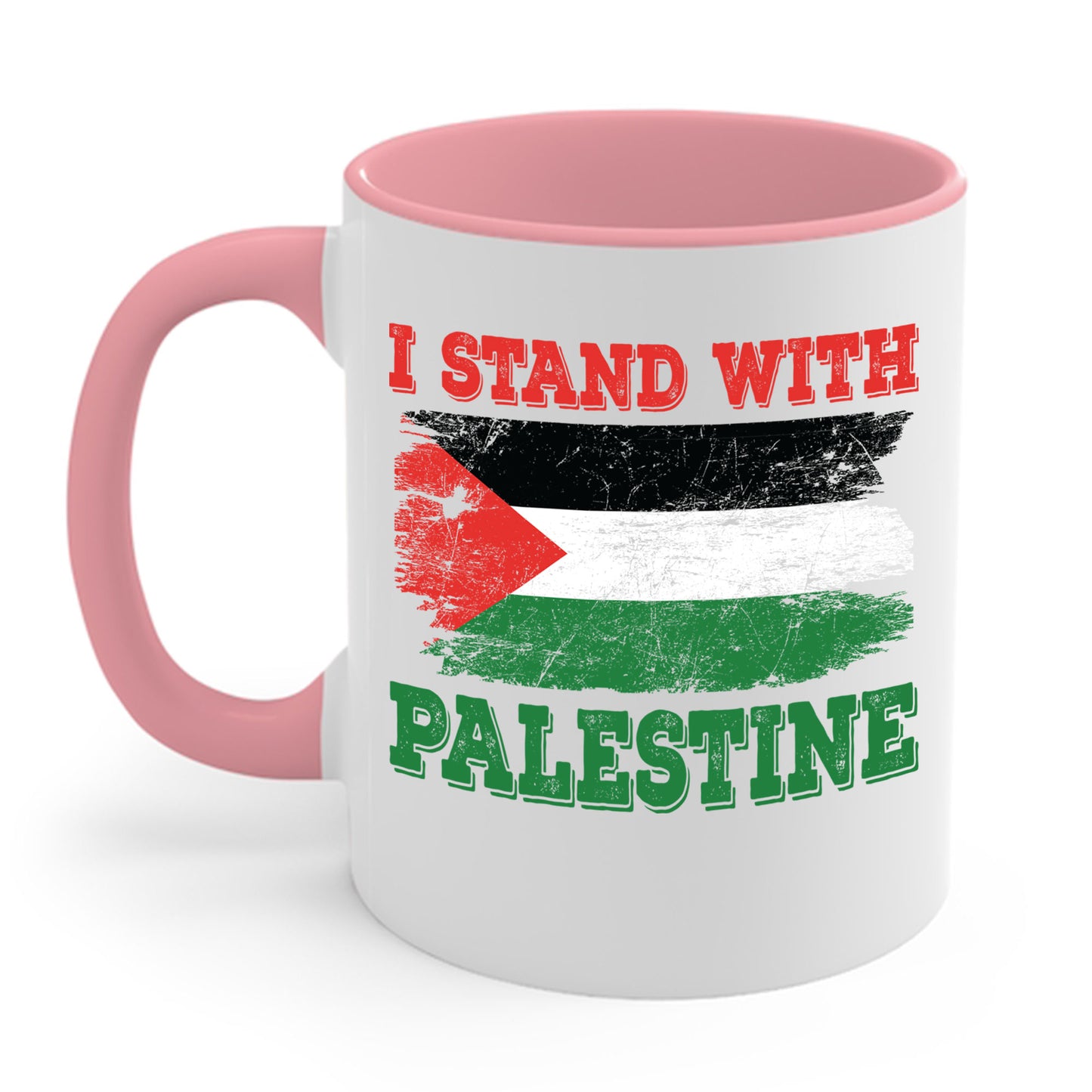 I Stand With Palestine Free Palestine Flag Gaza Palestinian Flag Coffee Mug For Men Women