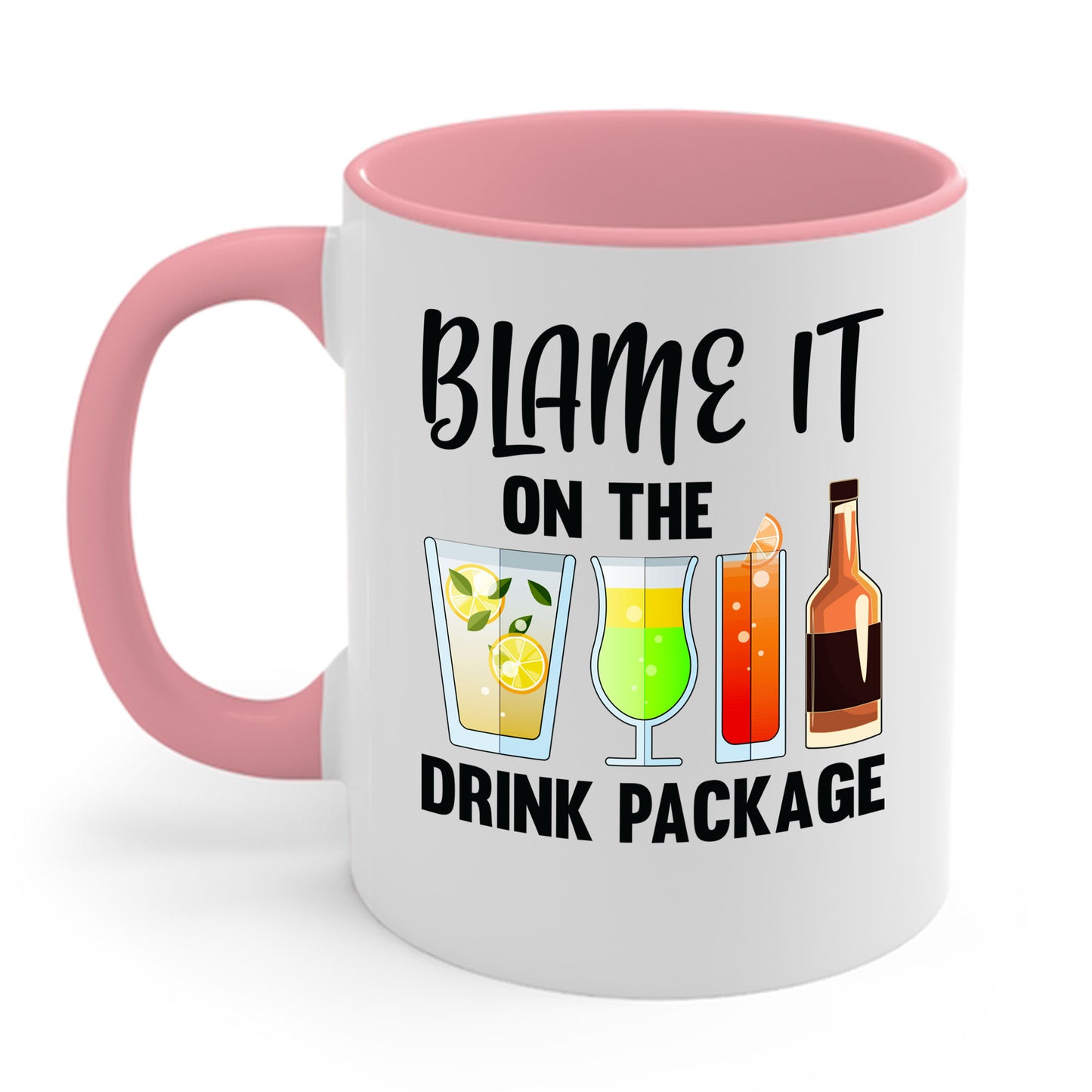 Blame It On The Drink Package Funny Cruise Coffee Mug For Men Women