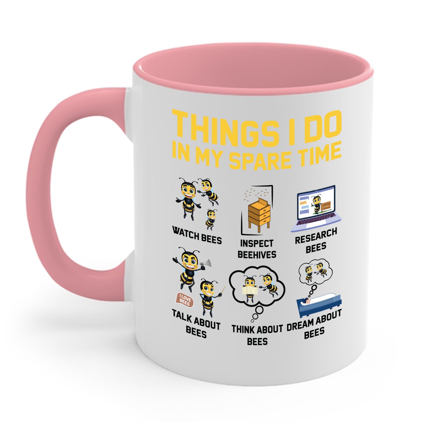 Funny Beekeeper Mug  Funny Beekeeping Gifts For Beekeeper Things I Do In My Spare Time Coffee Mug