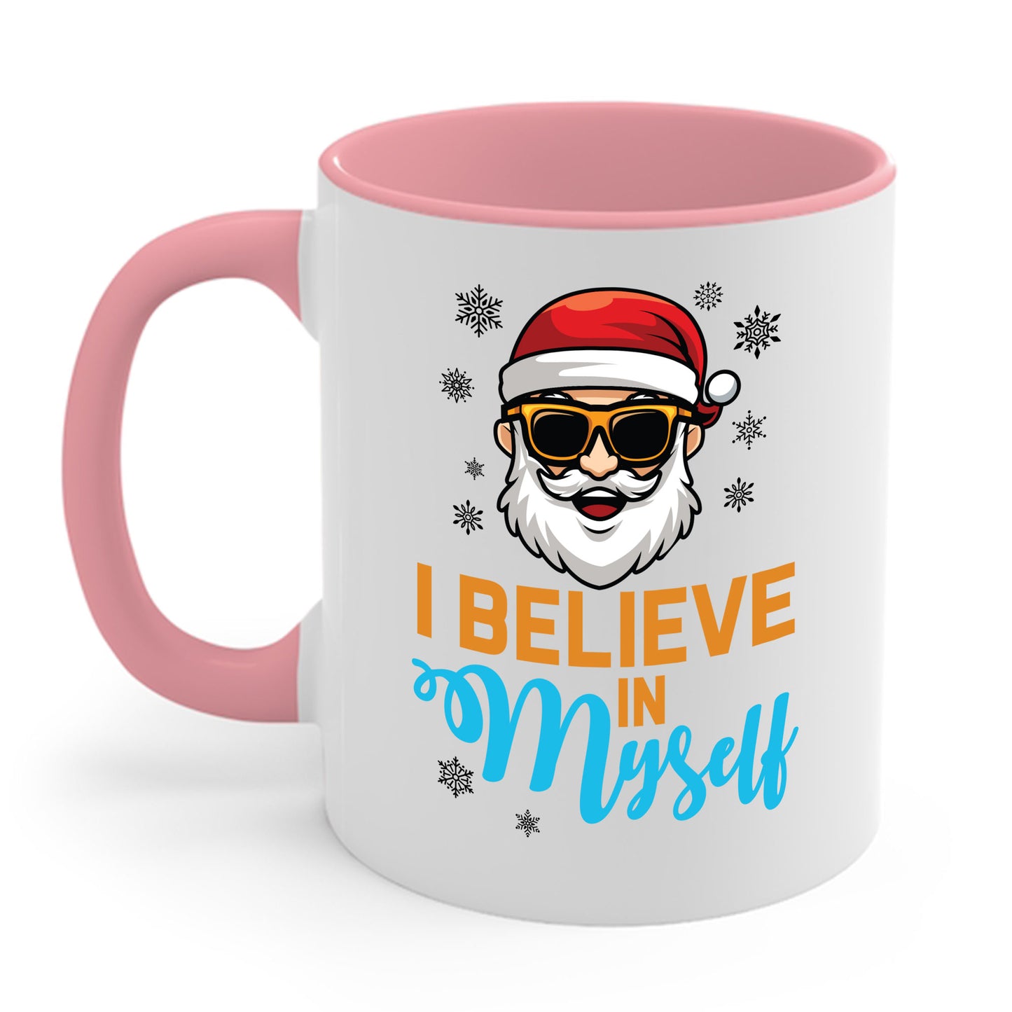 I Believe In Myself Santa Claus Funny Christmas Santa Xmas Coffee Mug