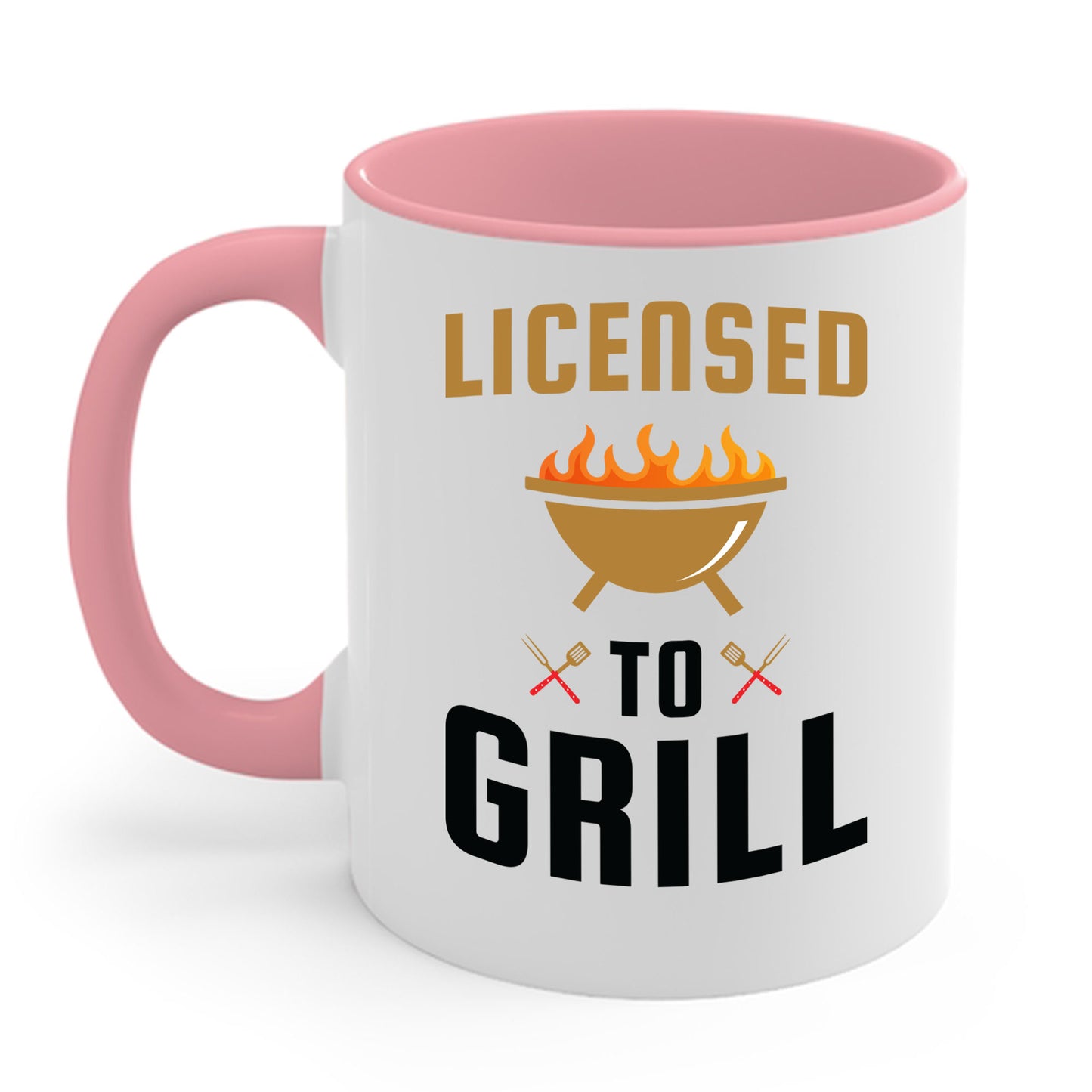 Licensed To Grill Funny BBQ Grilling Fathers Day Dad Gift Coffee Mug For Men Women