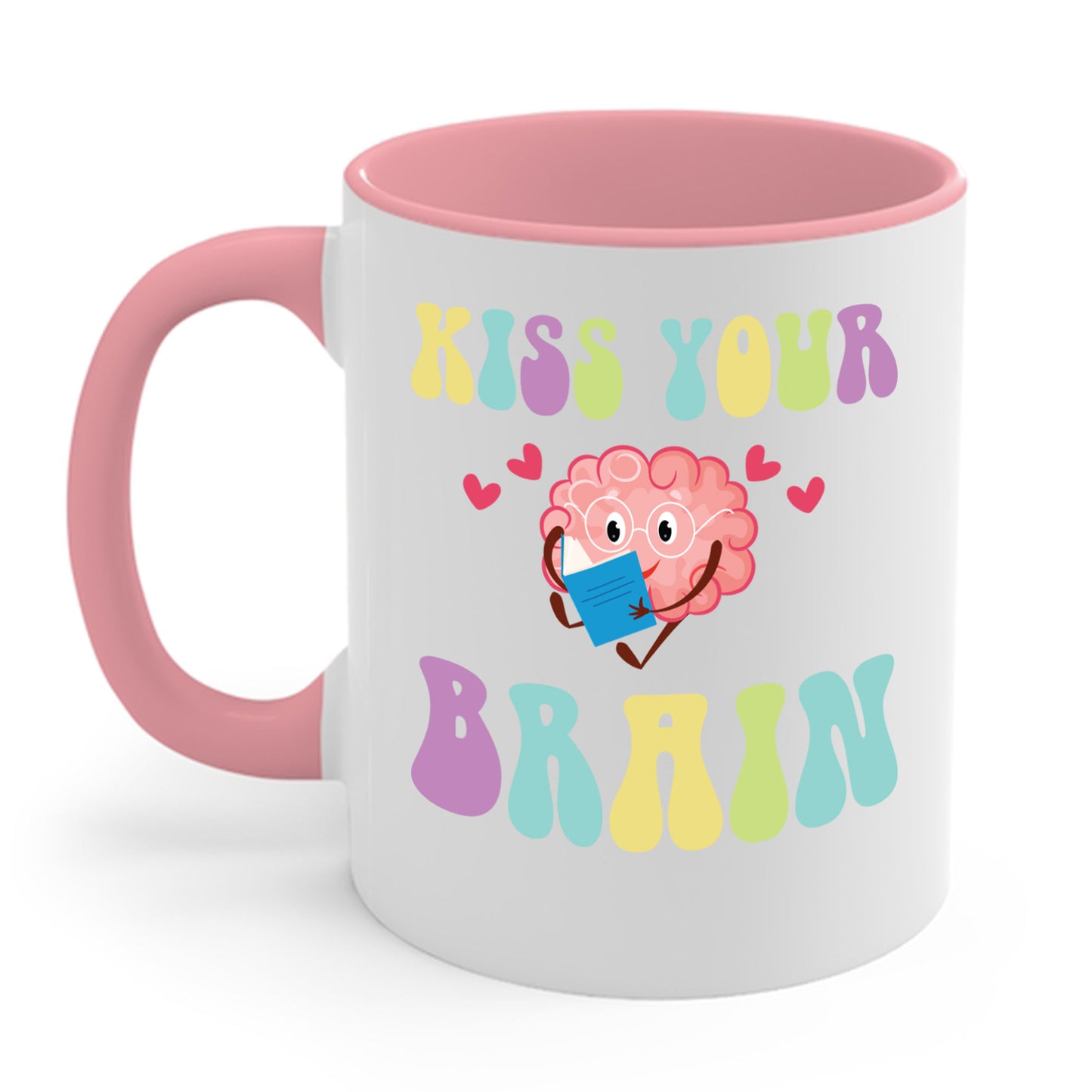 Funny Back To School Kiss Your Brain Cute Teacher Appreciation Coffee Mug For Men Women