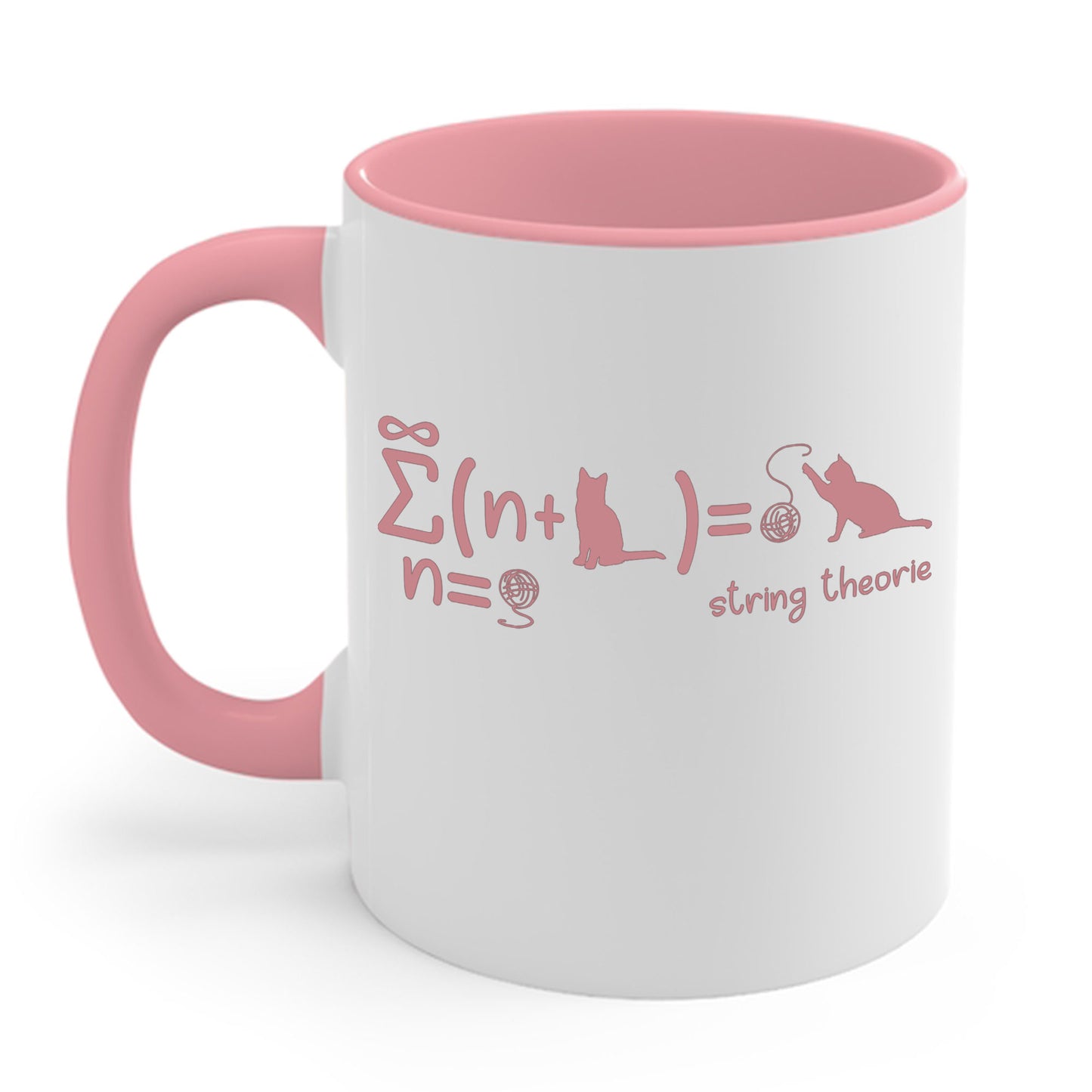 Funny String Theory Science Nerd Physics Schrodinger's Cat Coffee Mug For Men Women