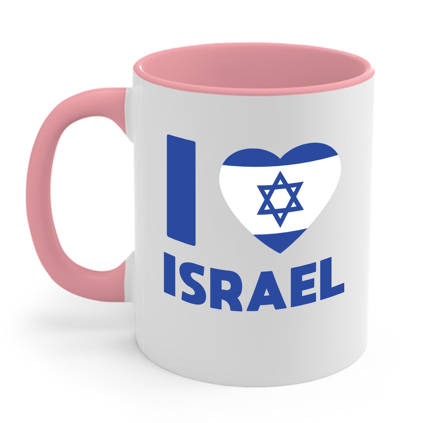 I Love Israel Flag Heart Jews Jewish Coffee Mug For Men Women