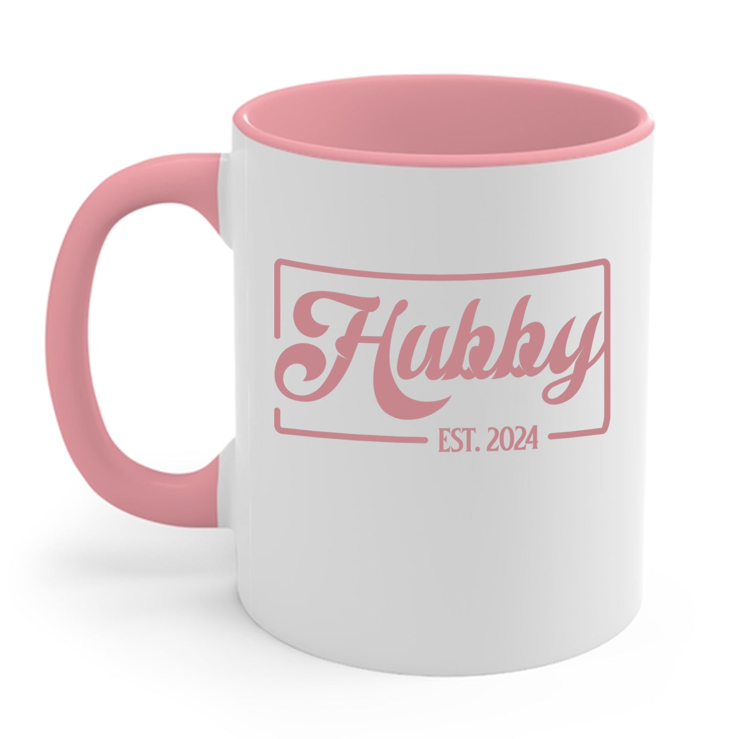 Hubby Est 2024 Just Married Honeymoon Wedding Couples Coffee Mug For Men