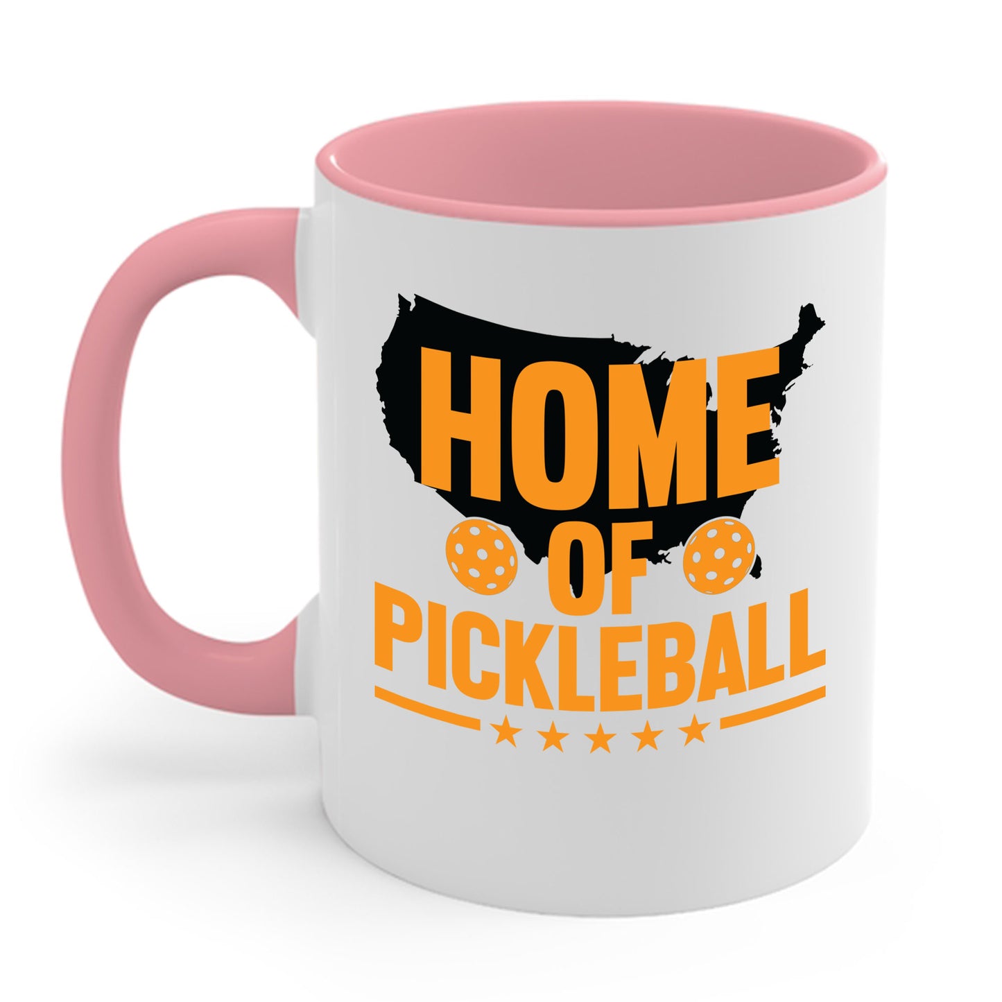 Home of Pickleball USA Map America Coffee Mug For Men Women Kids
