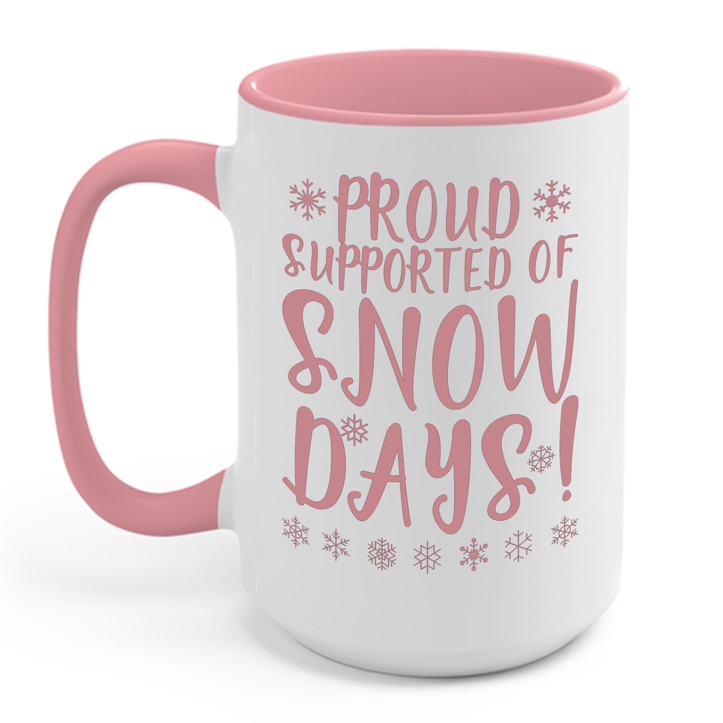 Proud Supporter Of Snow Days Vintage Christmas Holiday Funny Xmas Coffee Mug For Men Women