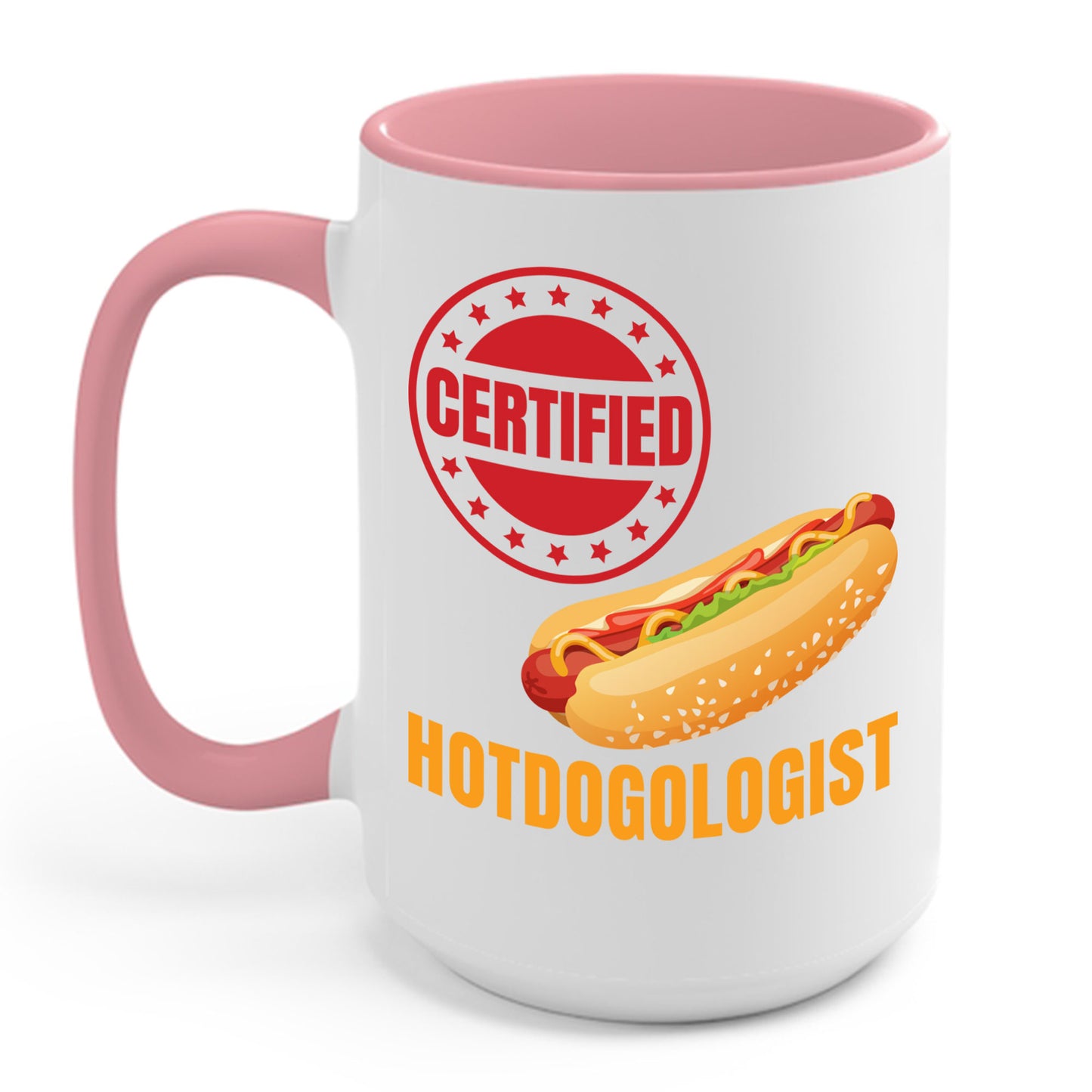 Certified Hotdogologist Hotdog Cool Sausage Hot Dog Lover Coffee Mug For Men Women