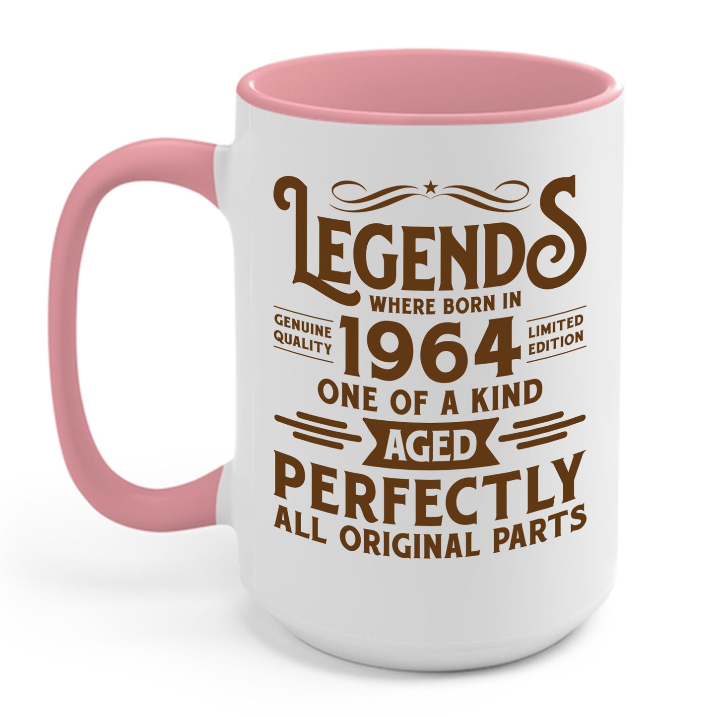 60th Birthday Tee 60 Years Old Vintage Legends Funny Born In 1964 Coffee Mug For Men Women